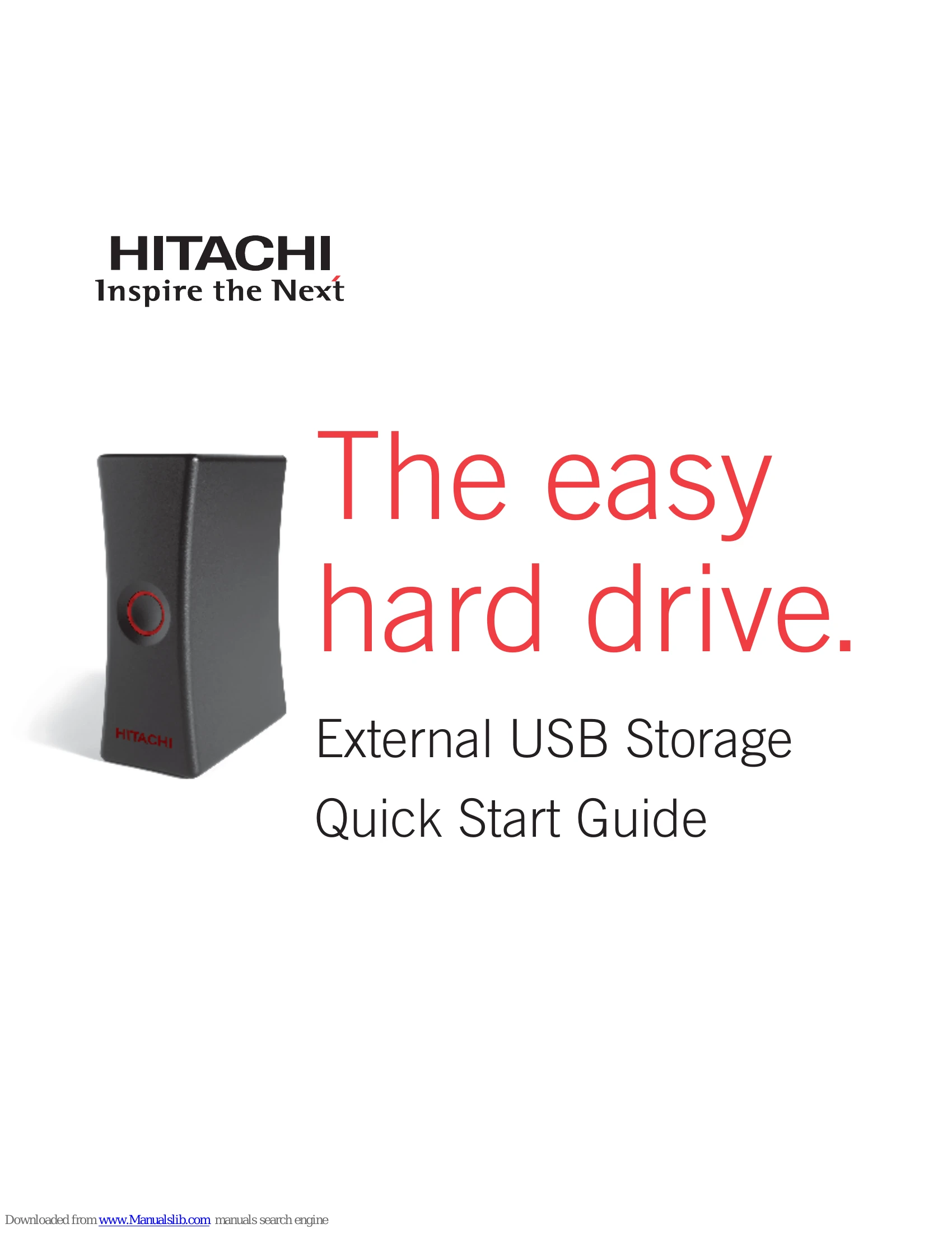 Quick Start Guide for External USB Storage Quick Start Guide