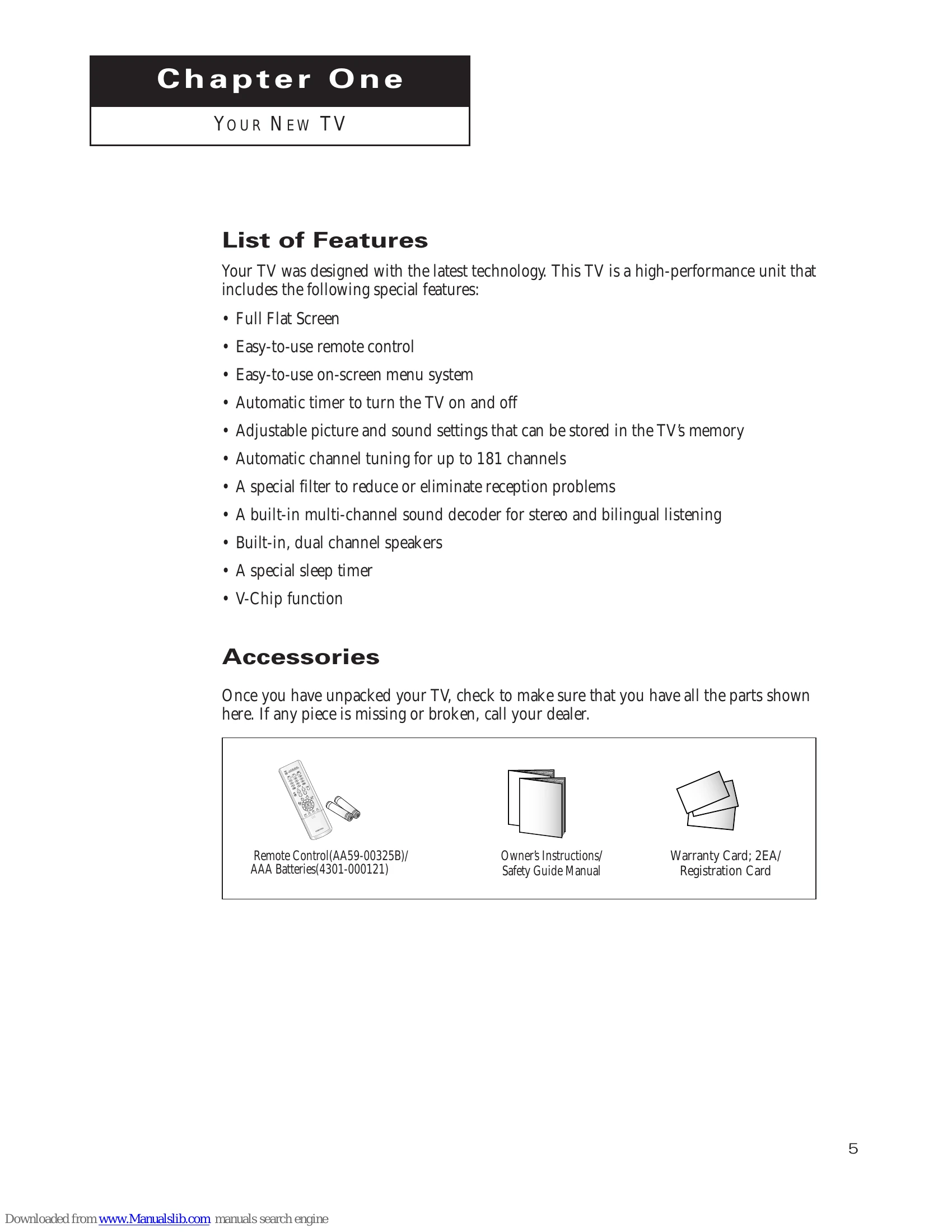 Manual for TX-P3235/TX-P2734