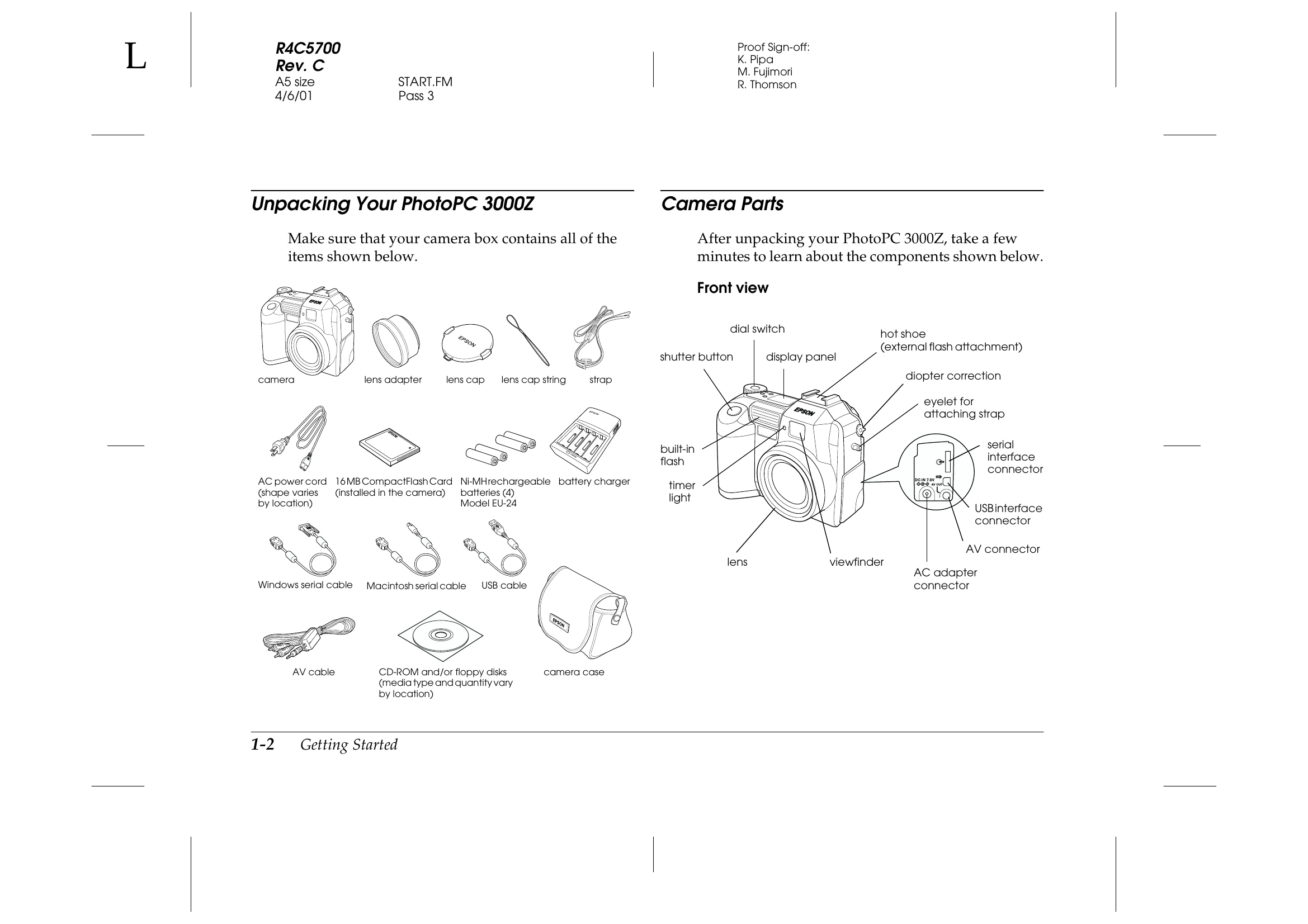 Manual for PhotoPC 3000Z