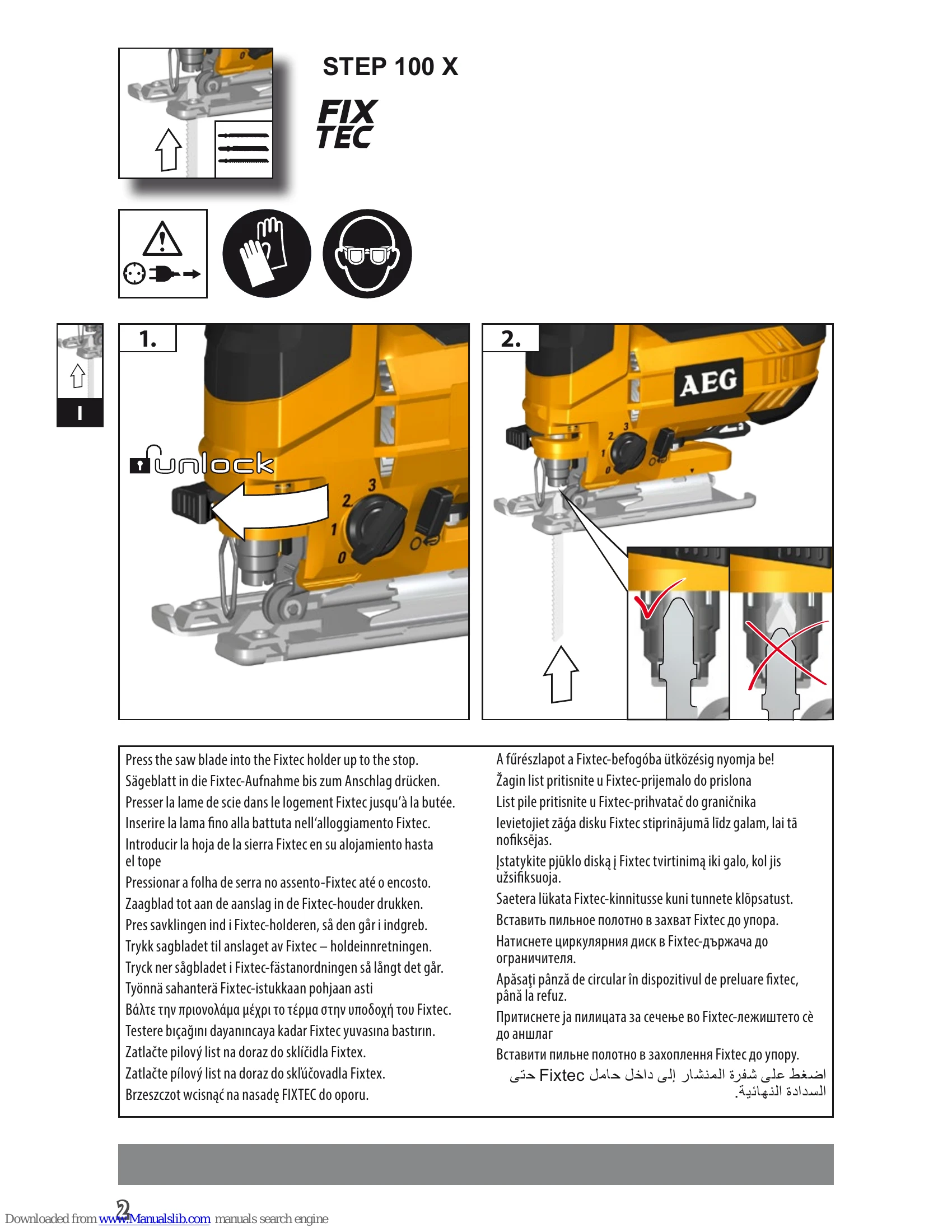 Manual for STEP 80, STEP 100, STEP 100 X