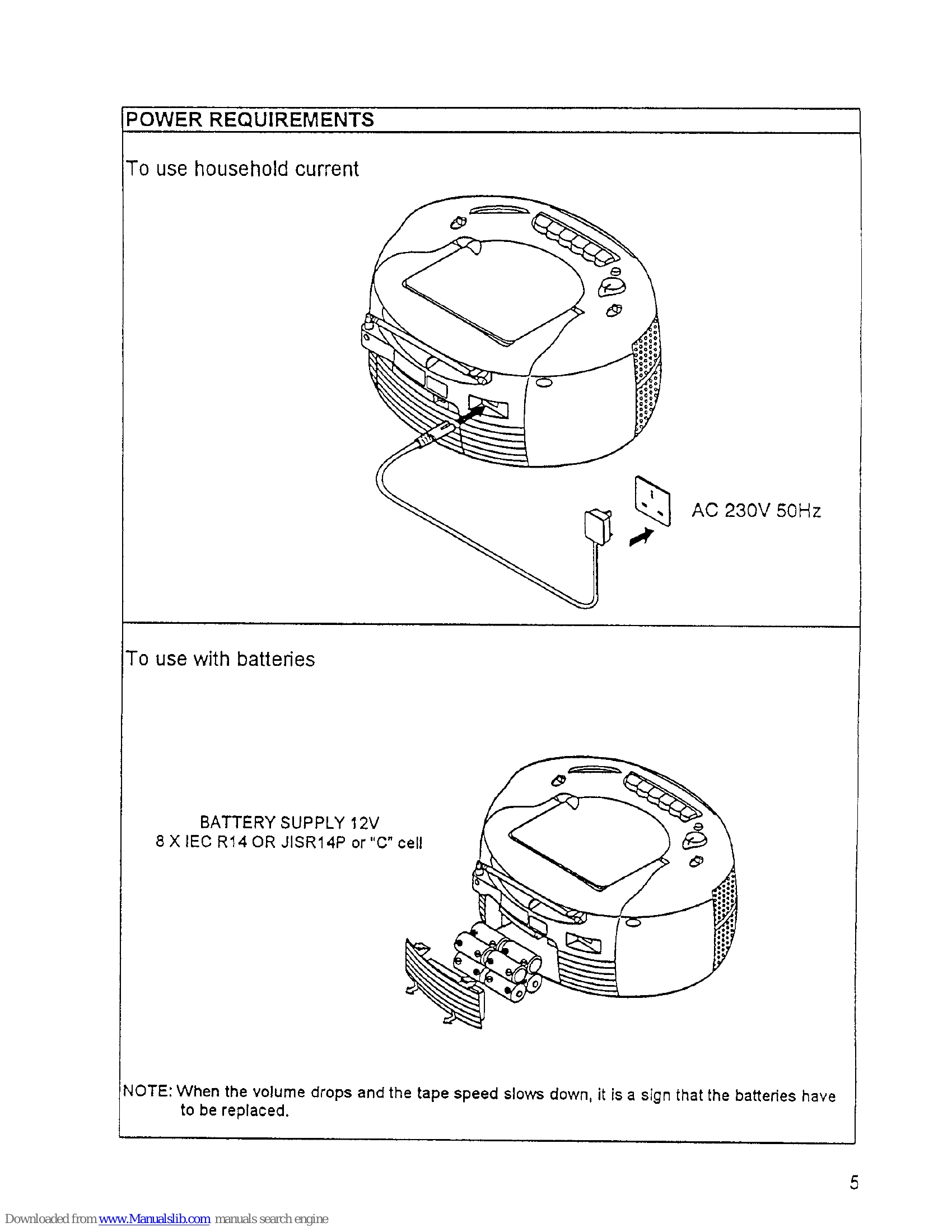 Manual for CX-35E (BS)
