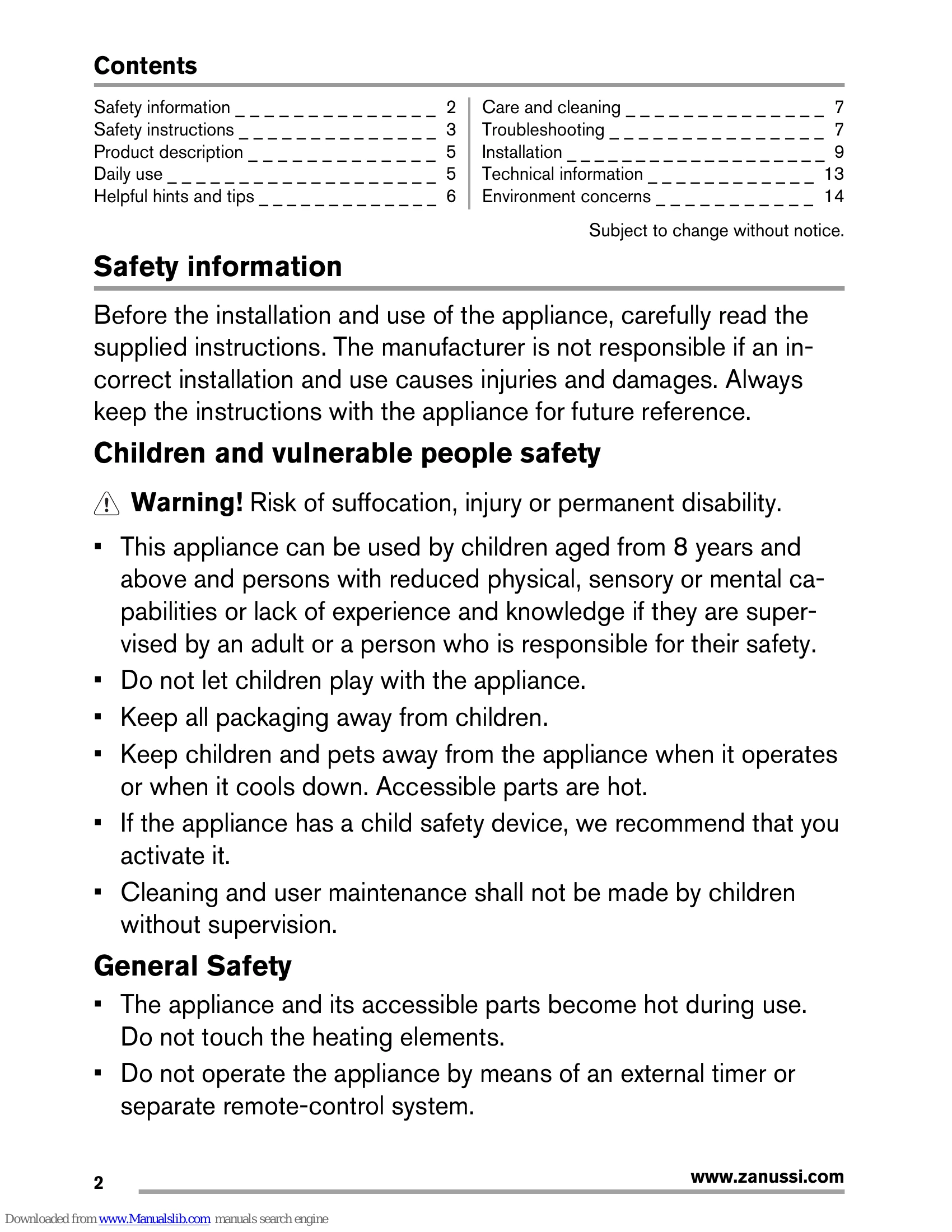 Manual for ZGG62414