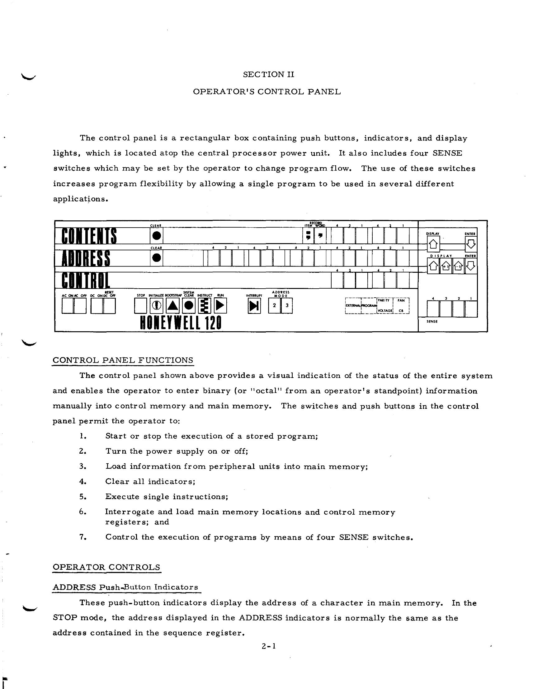Manual for SERIES 200 (MODEL 120)