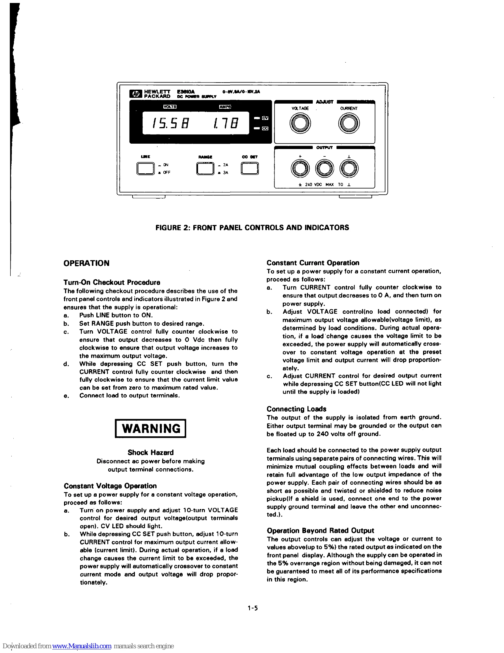 Manual for HP E361XA