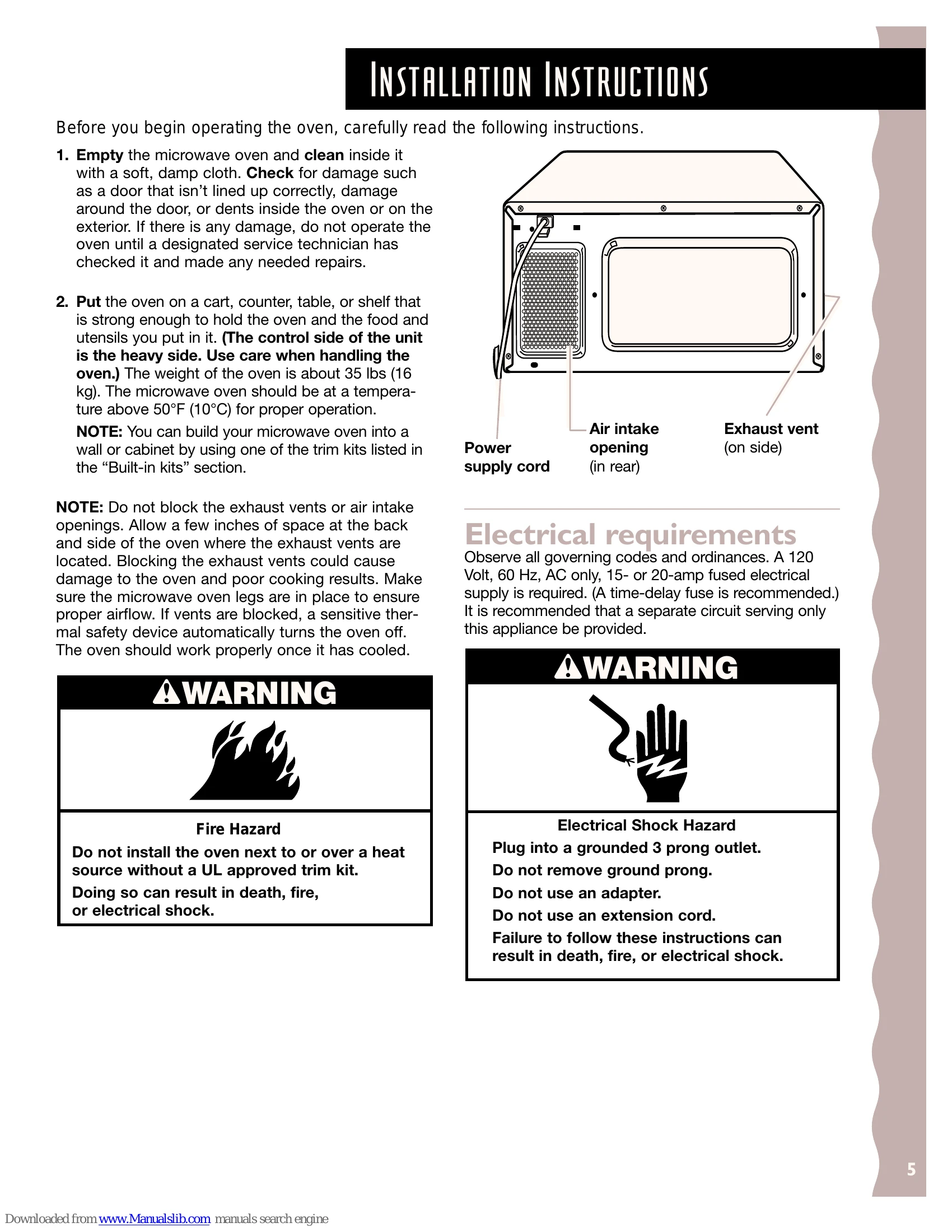 Manual for KCMS185J
