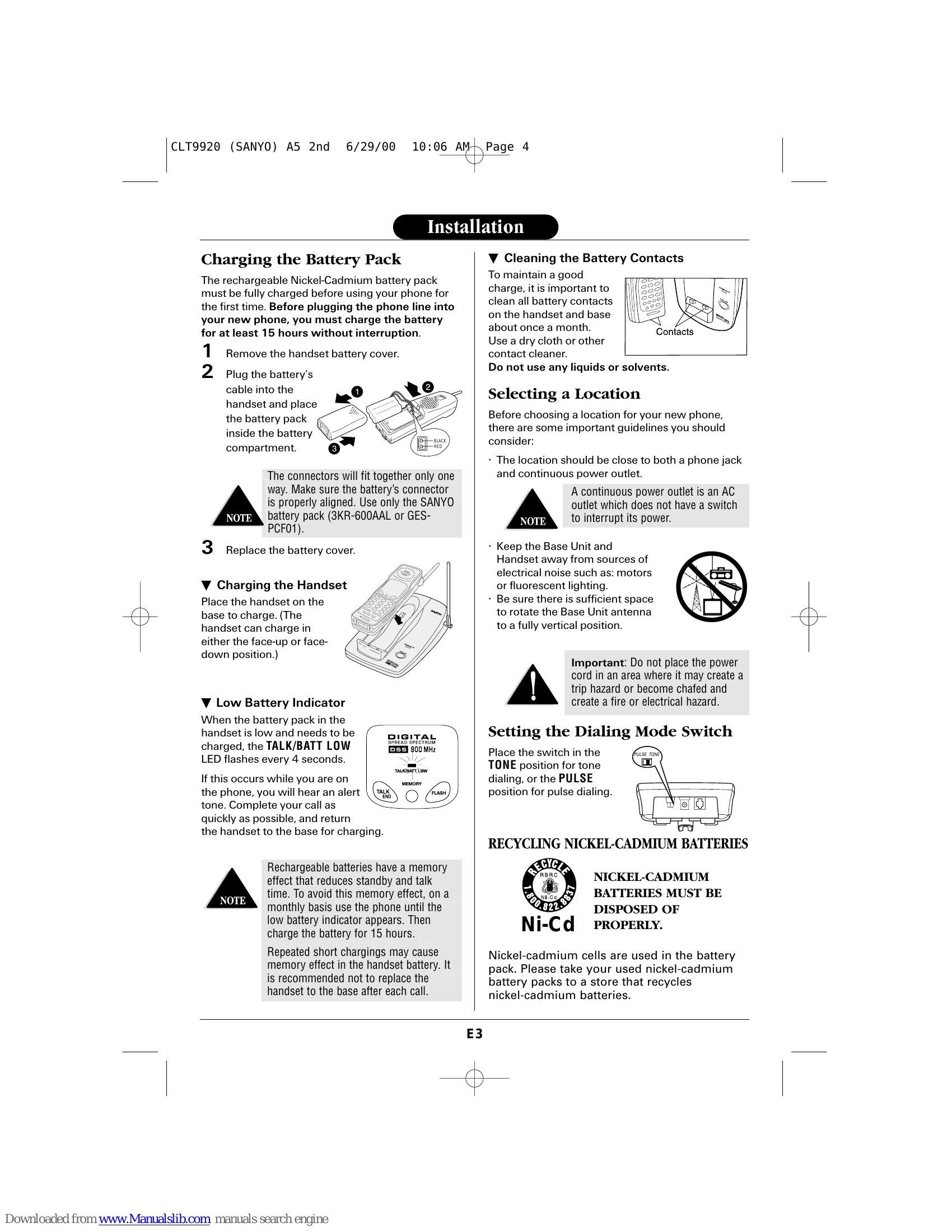 Manual for CLT-9920