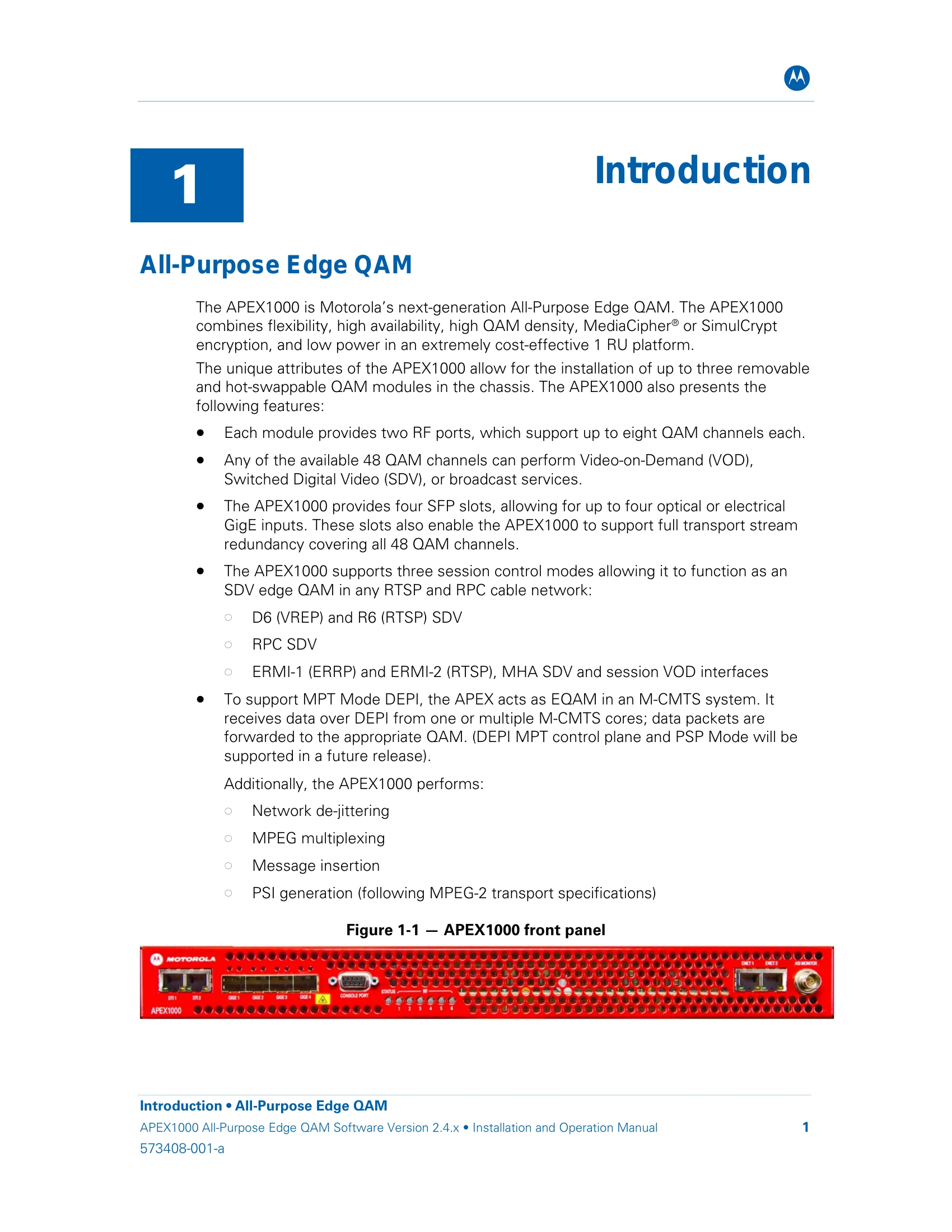 Manual for APEX1000