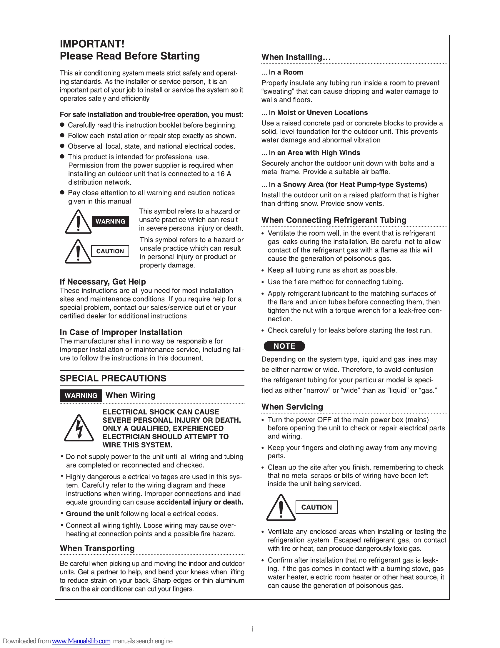 Manual for SPW-C1155DXHN8