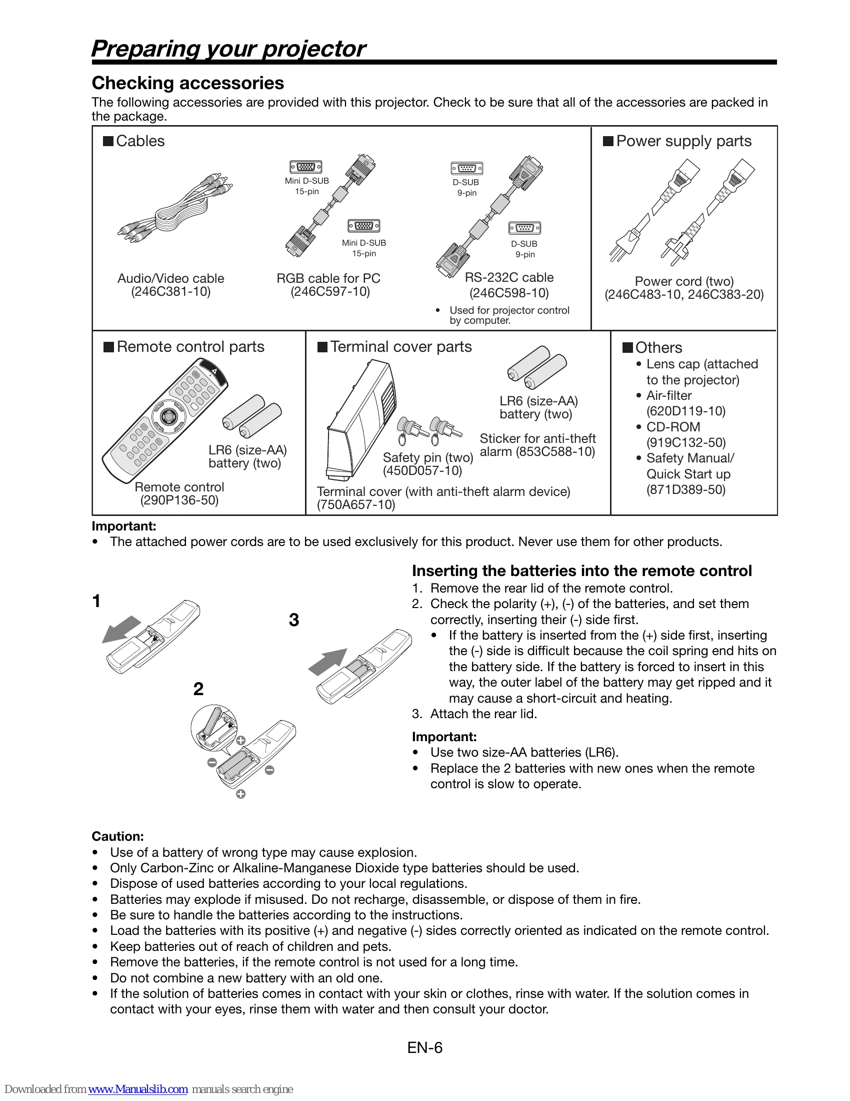Manual for XL6600U