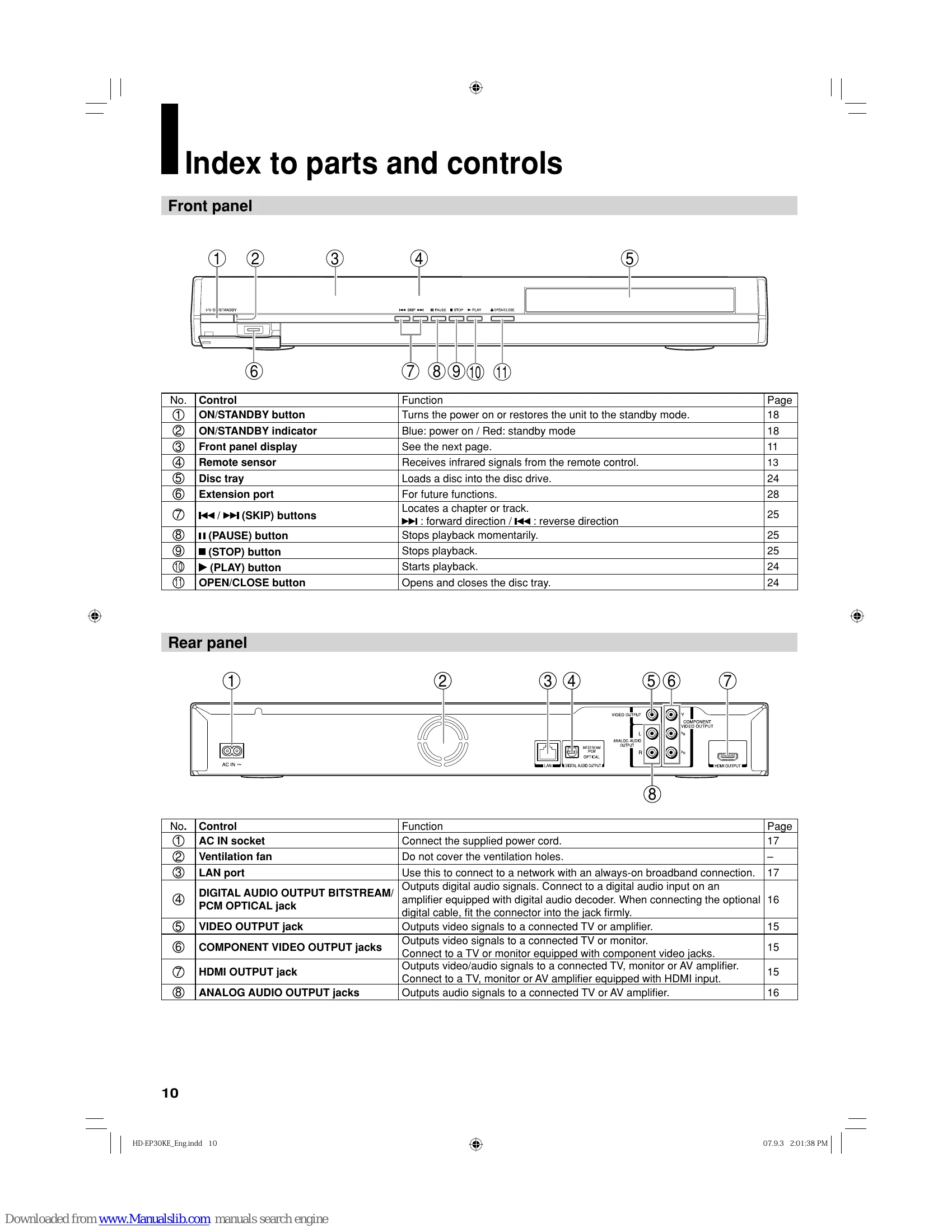 Manual for HD-EP30KB