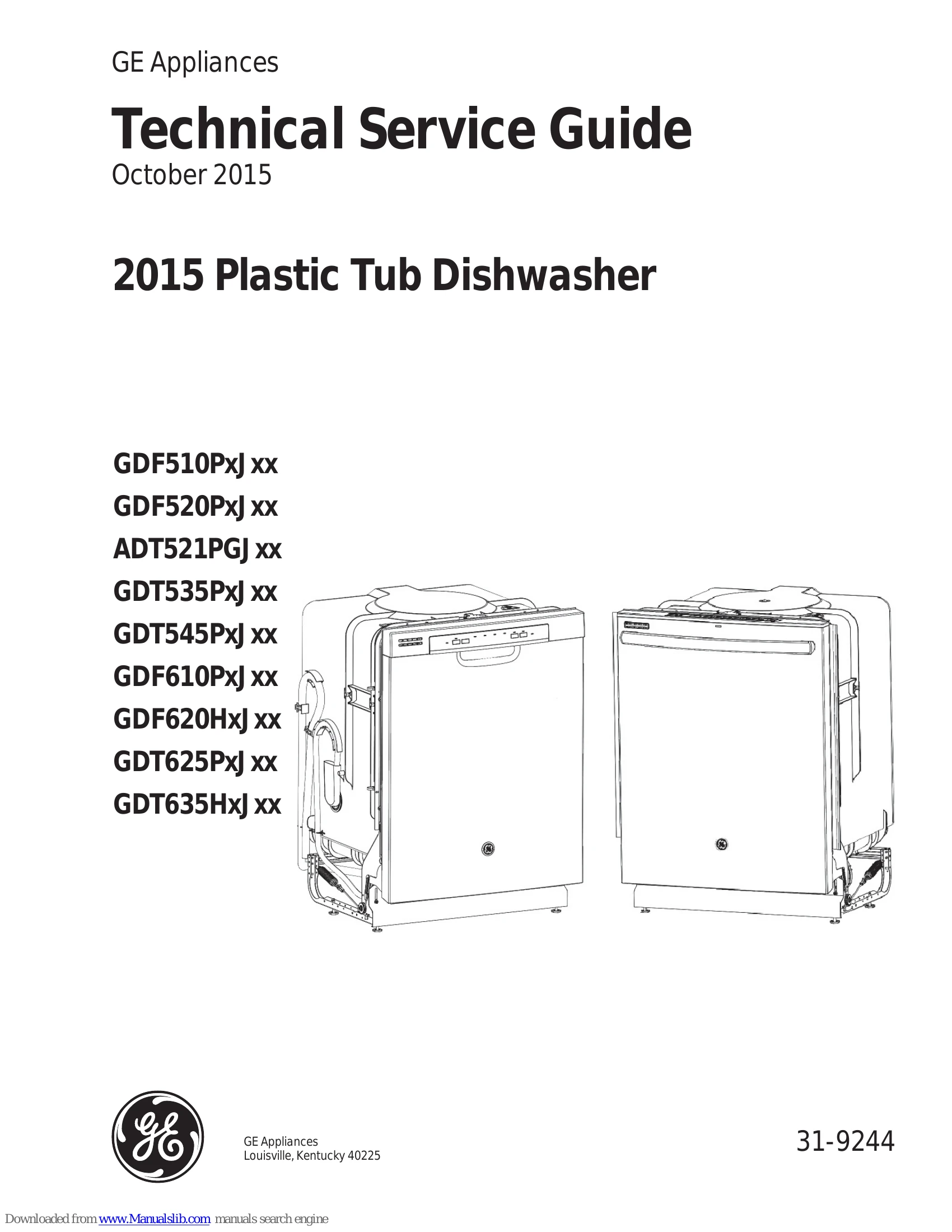 Parts/Service for GDF510Pxj xx