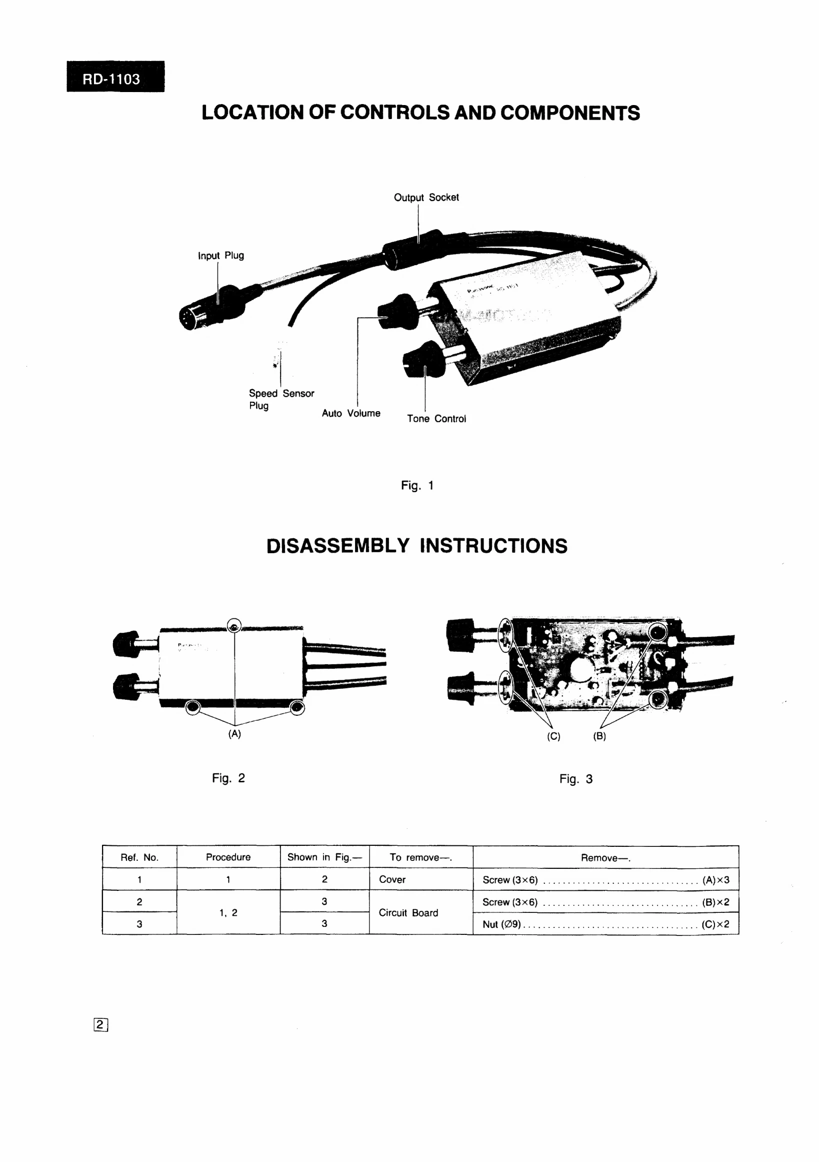 Parts/Service for RD-1103