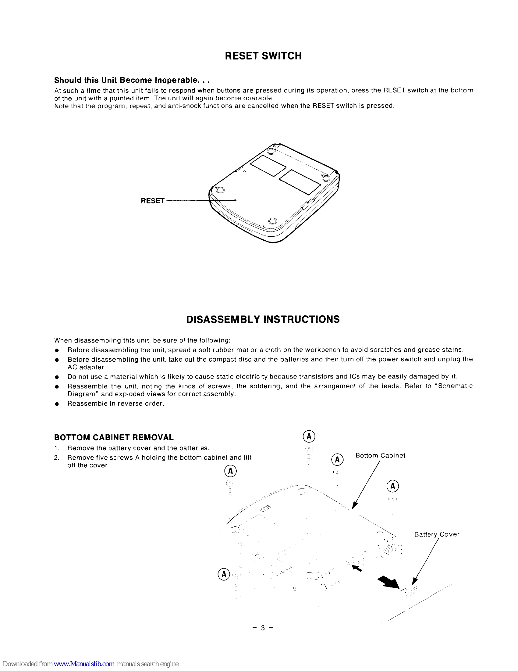 Parts/Service for CDP-55A