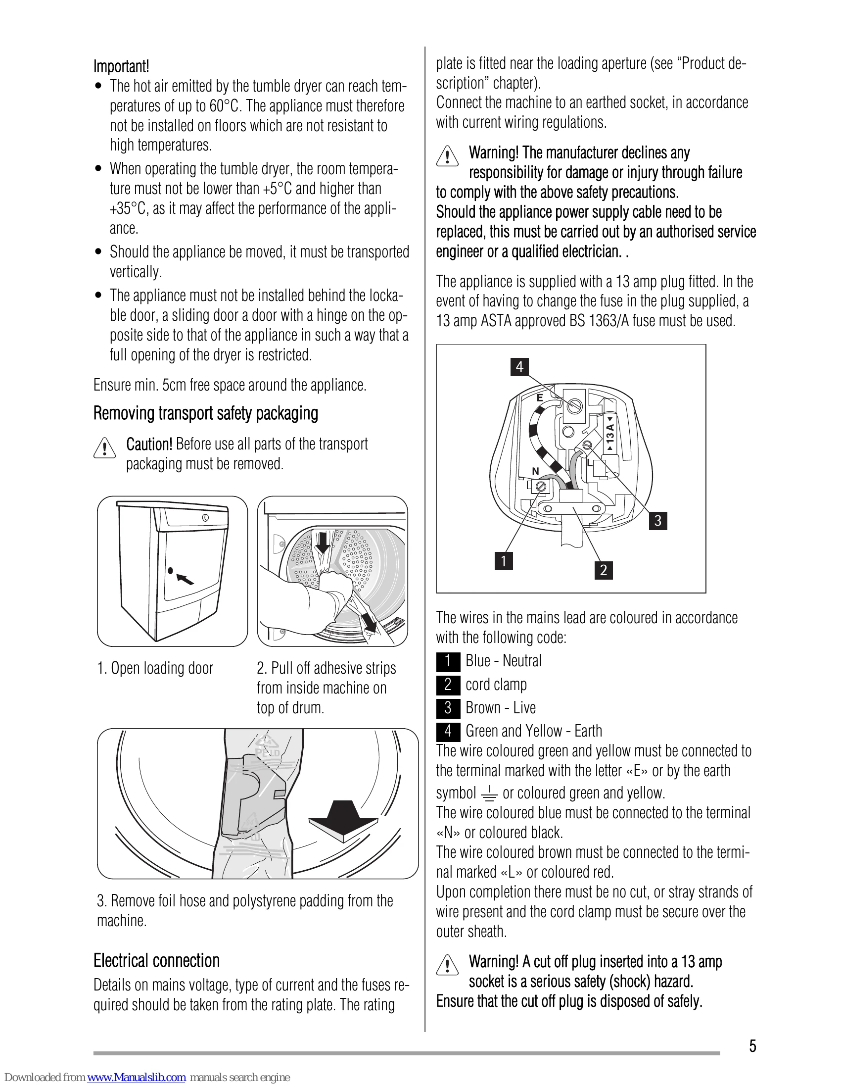 Manual for ZDC47200W