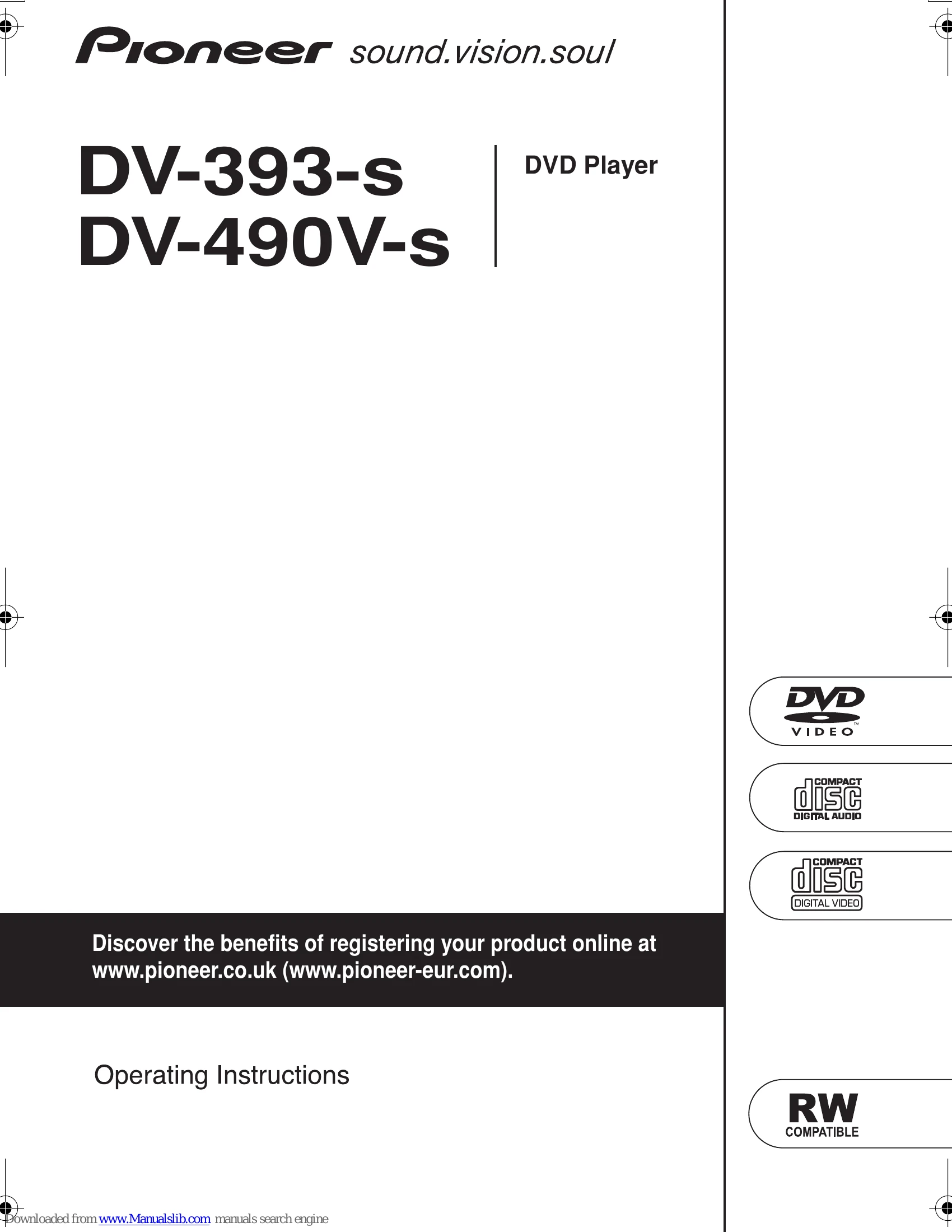 Manual for DV-393-S