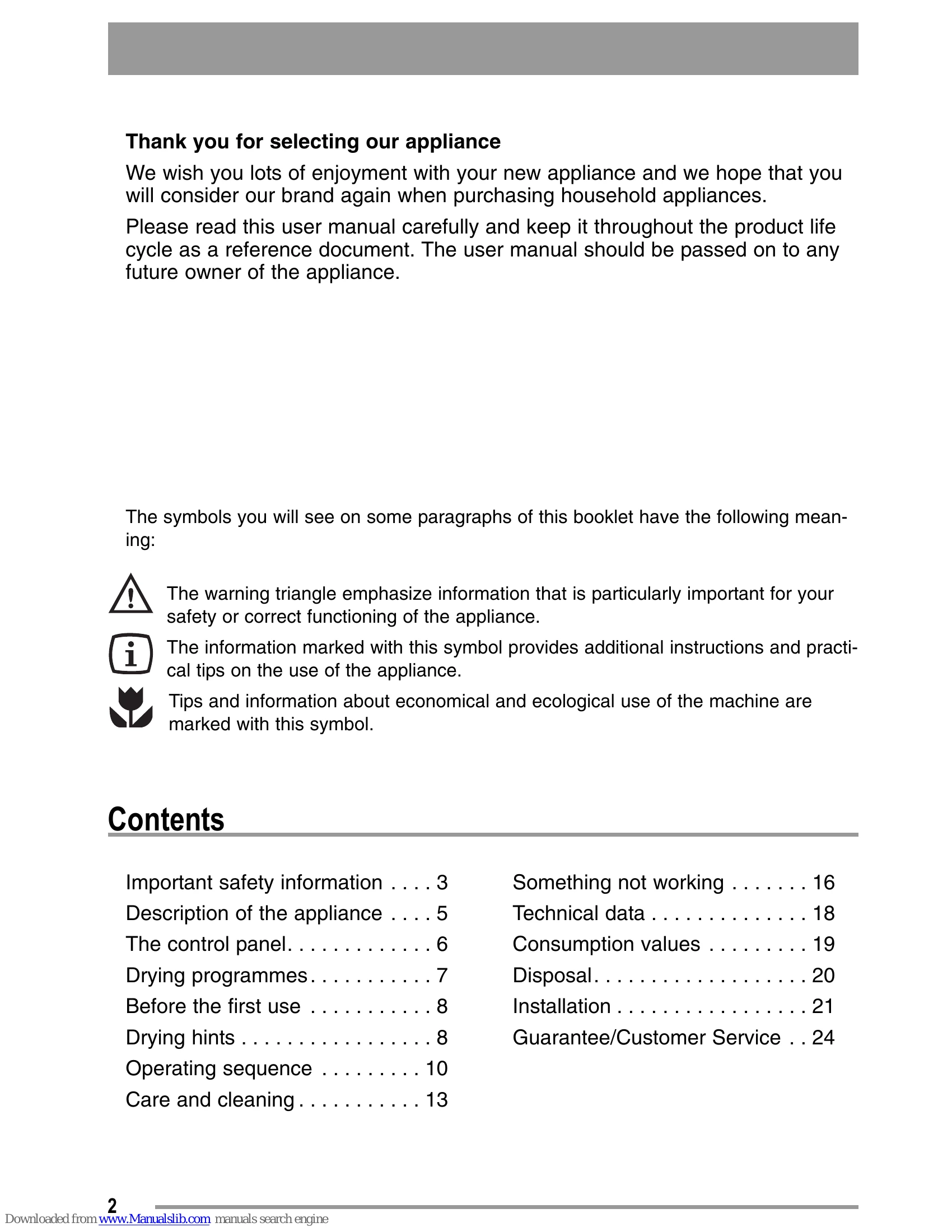 Manual for ZDC 37100 W