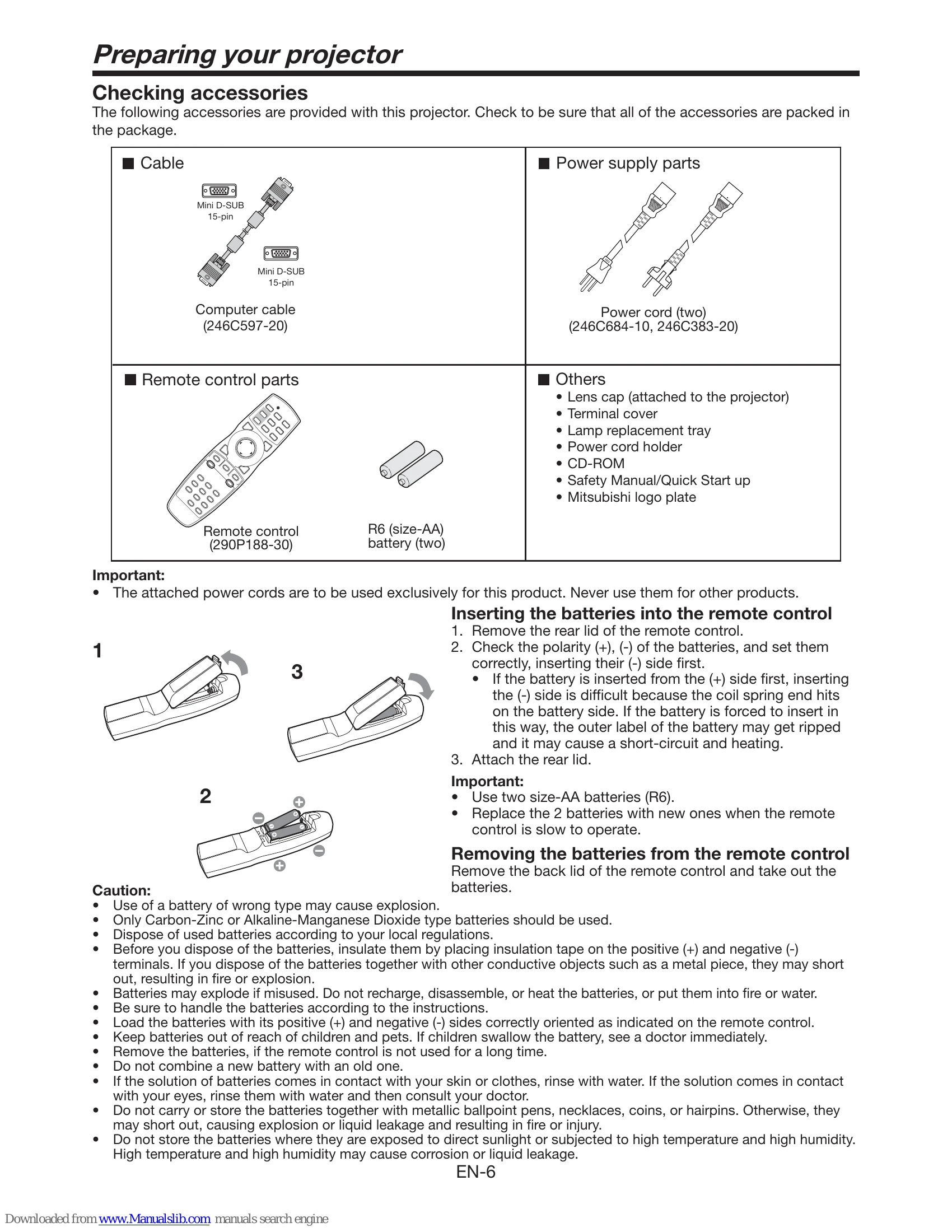 Manual for UD8900U UD8850U