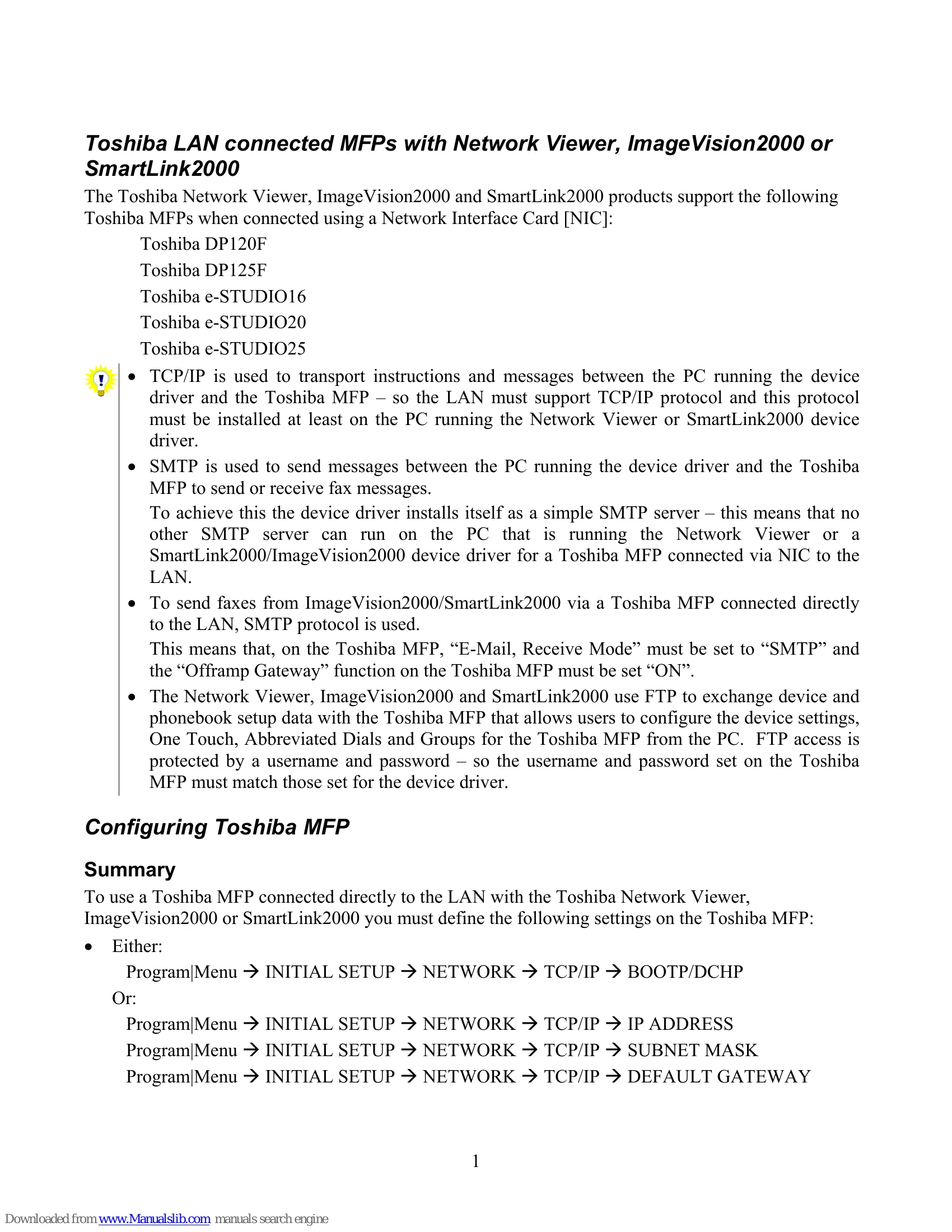 Manual for ImageVision2000
