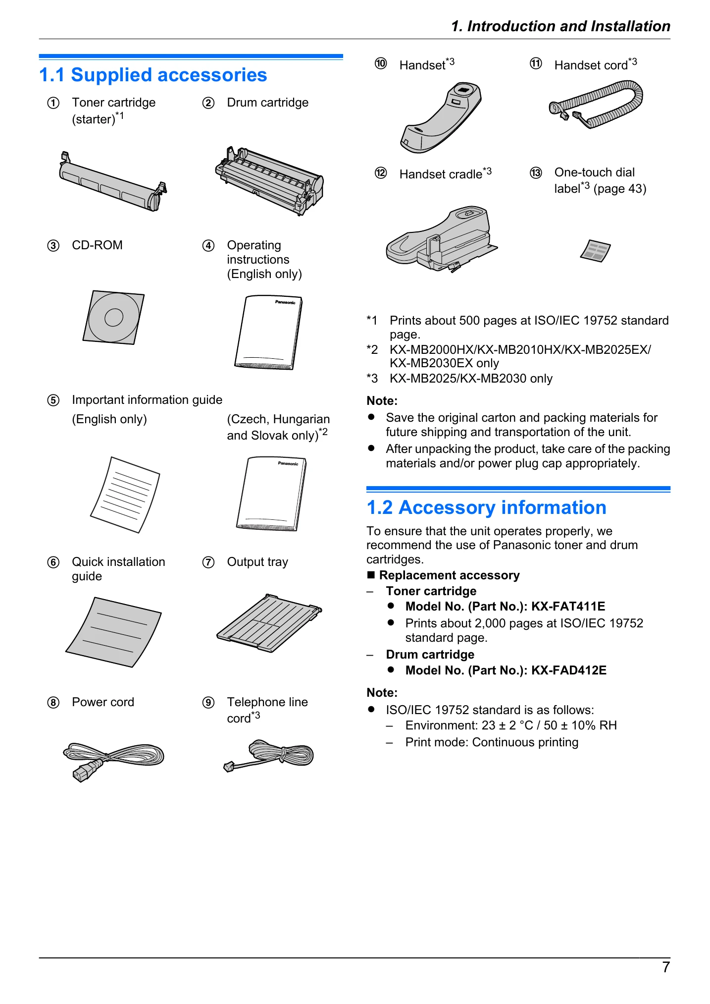 Manual for KX-MB2000HX