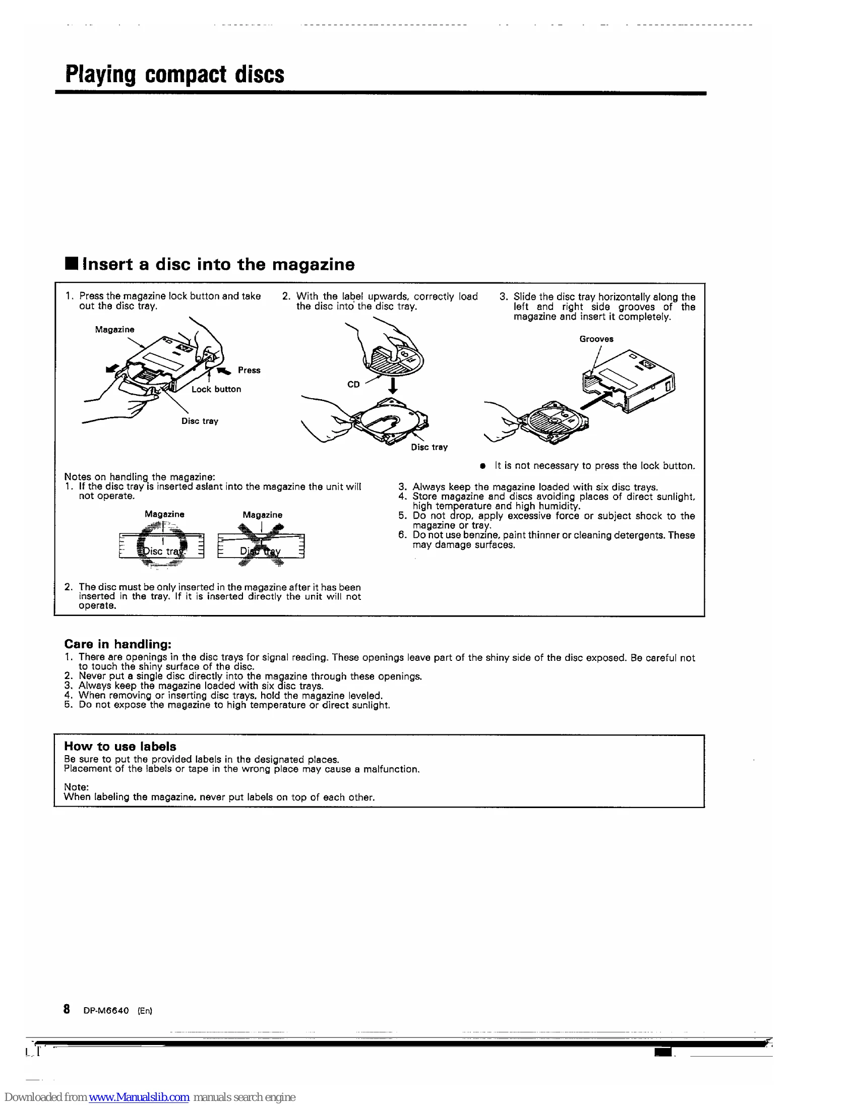 Manual for DP-M6640
