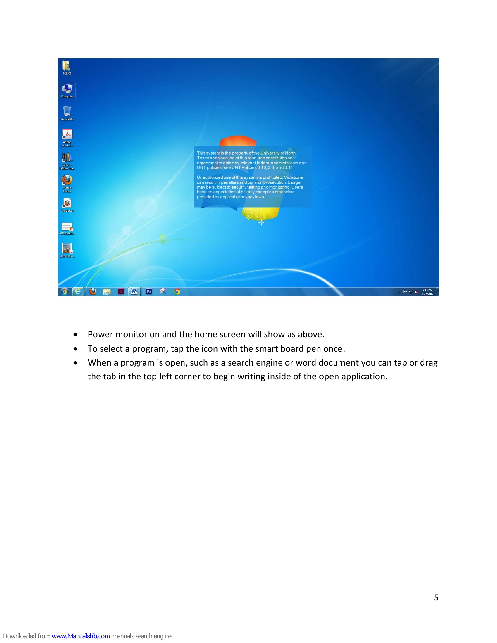 Manual for Smart Board