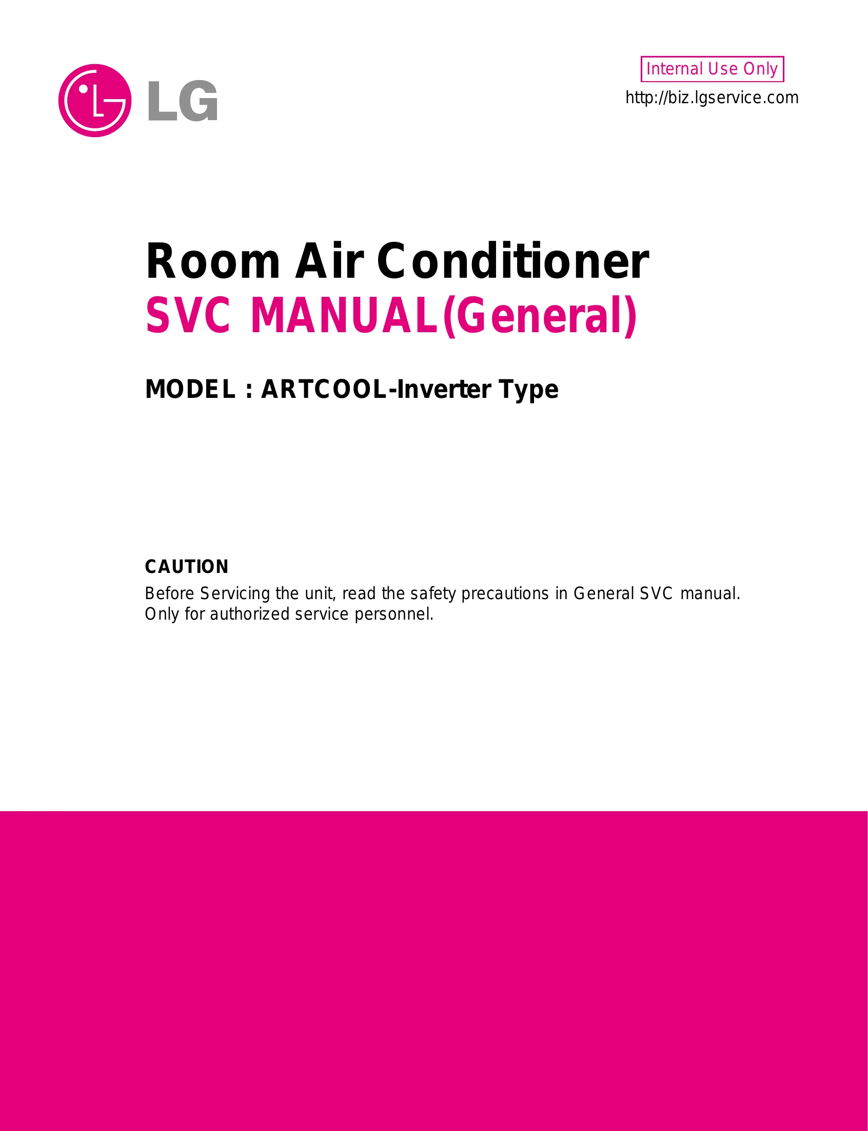 Manual for ARTCOOL-Inverter Type