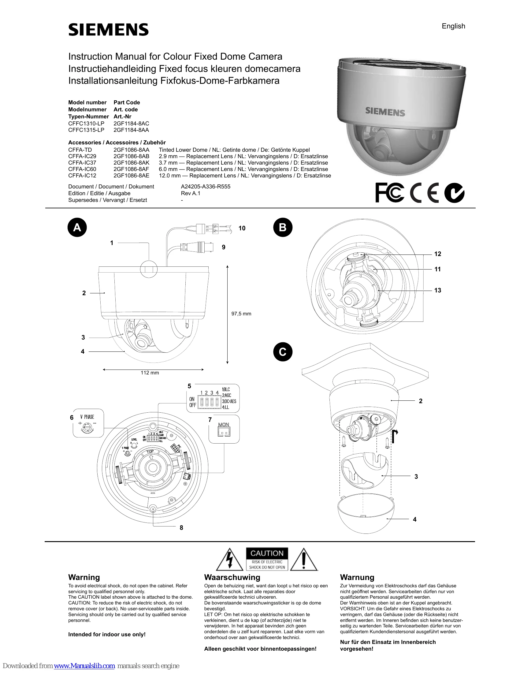 Installation Guide for CFFC1310-LP