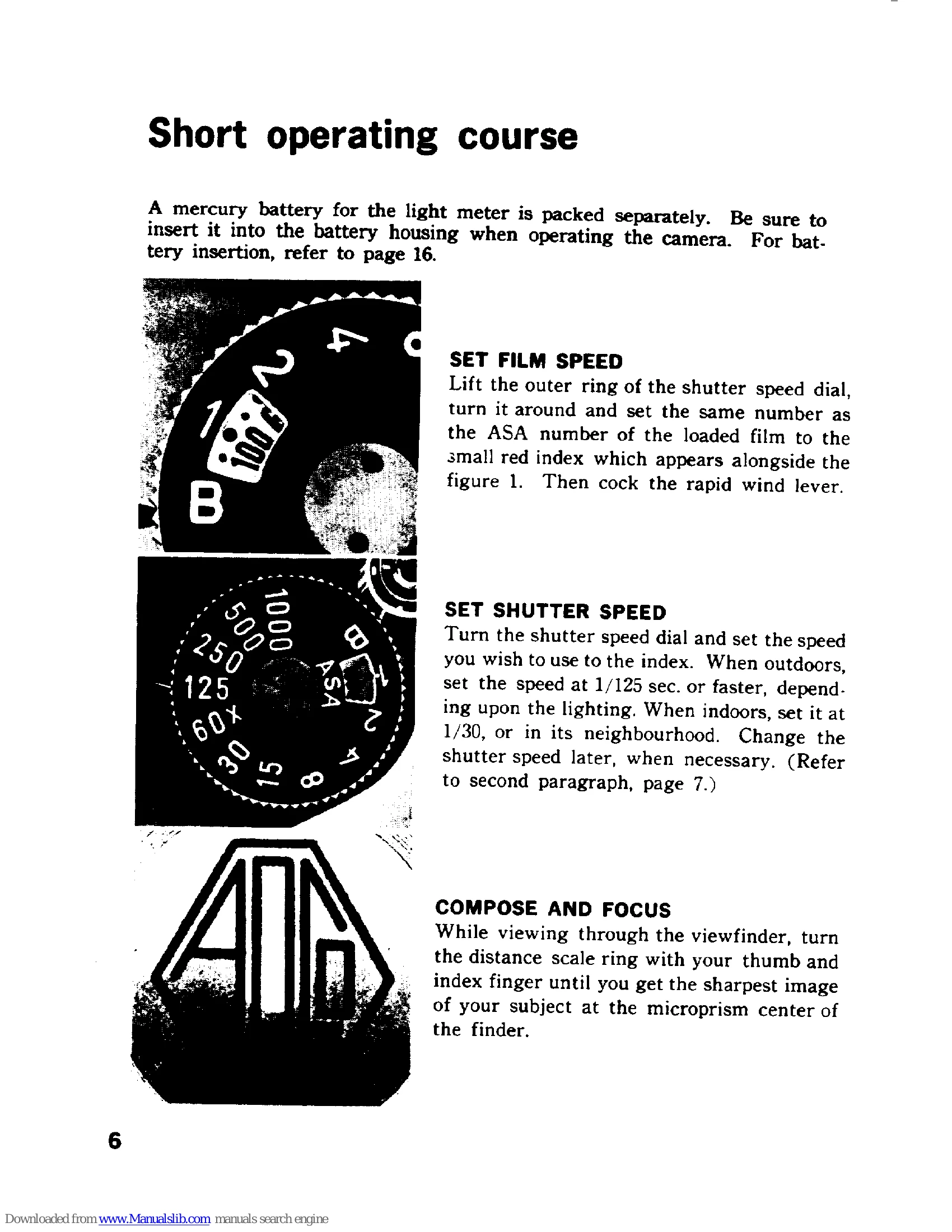 Manual for SPOTMATIC II