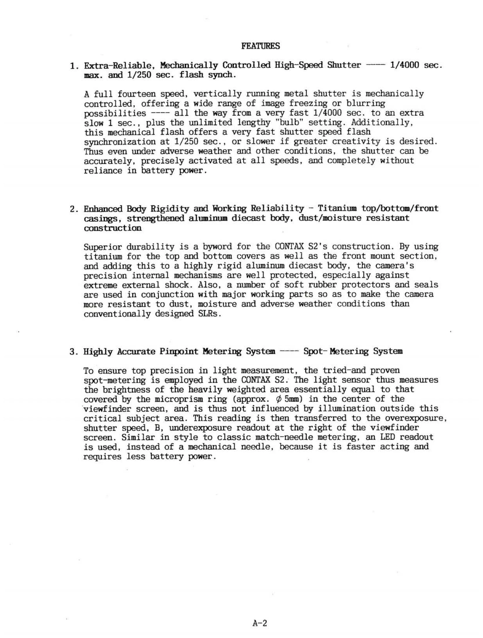Manual for CONTAX S2