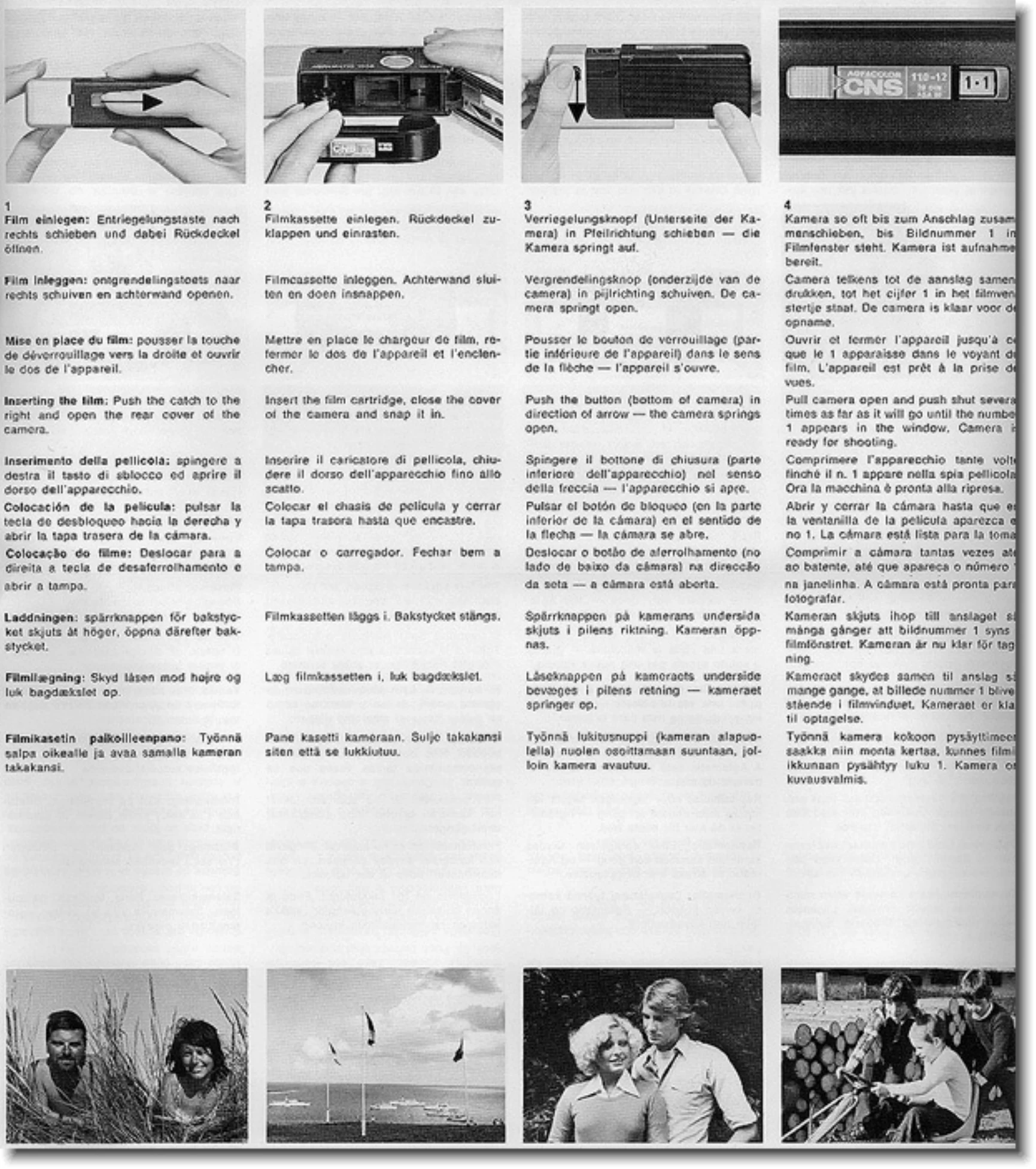 Manual for AGFAMATIC 1008 tele pocket