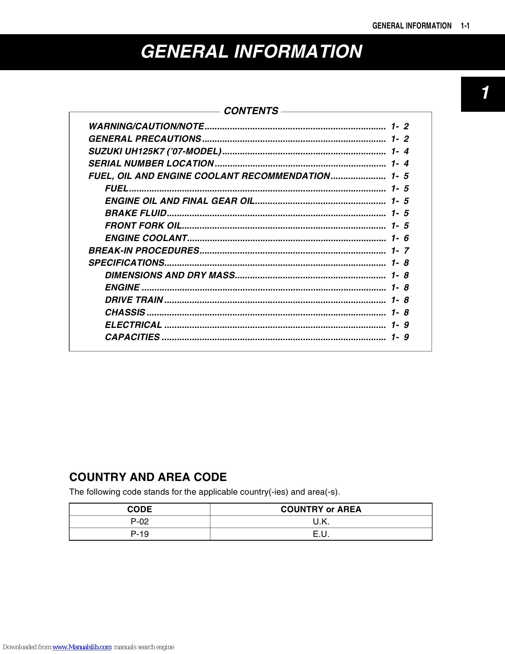 Manual for UH125