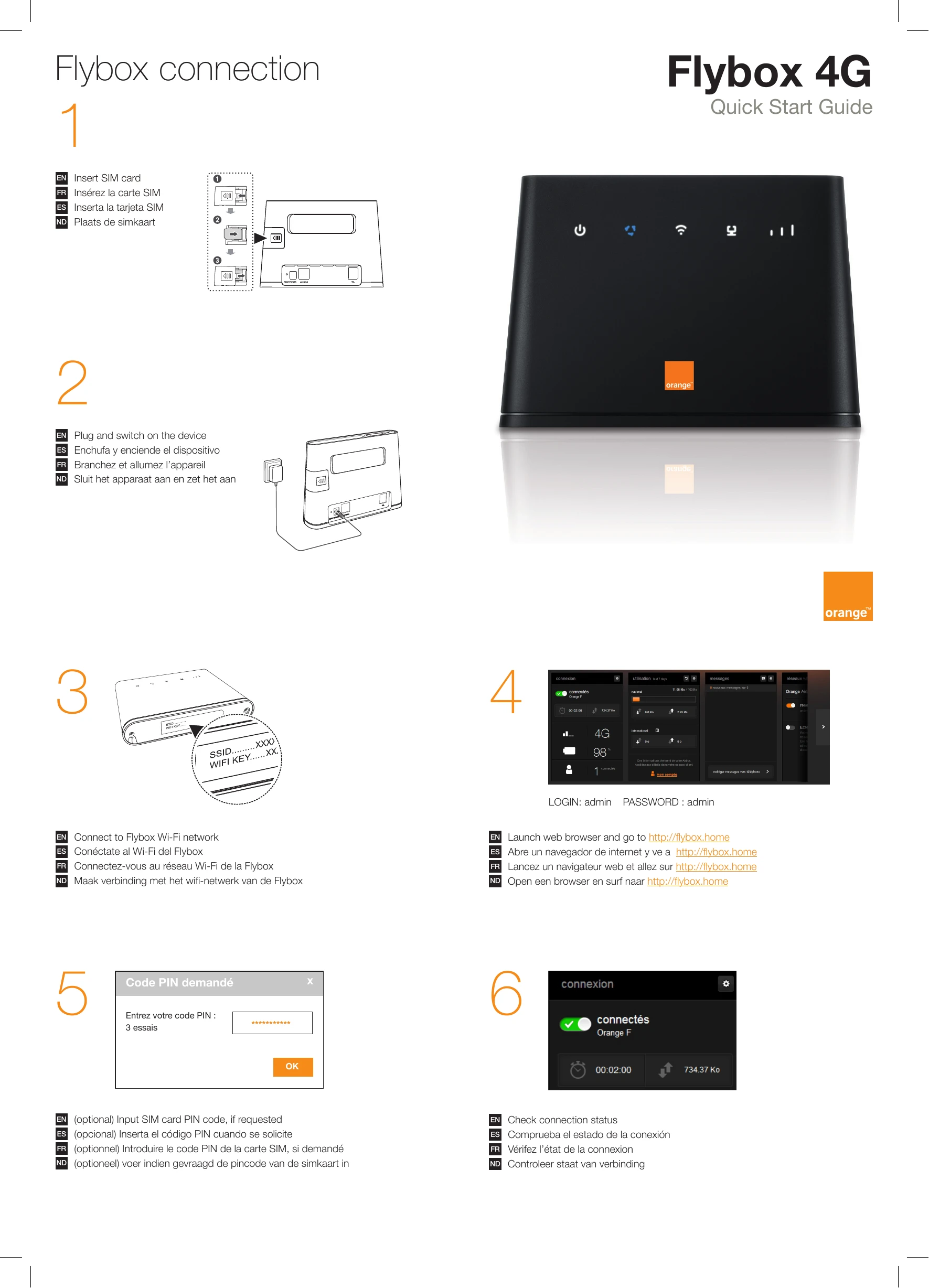 Quick Start Guide for Flybox 4G