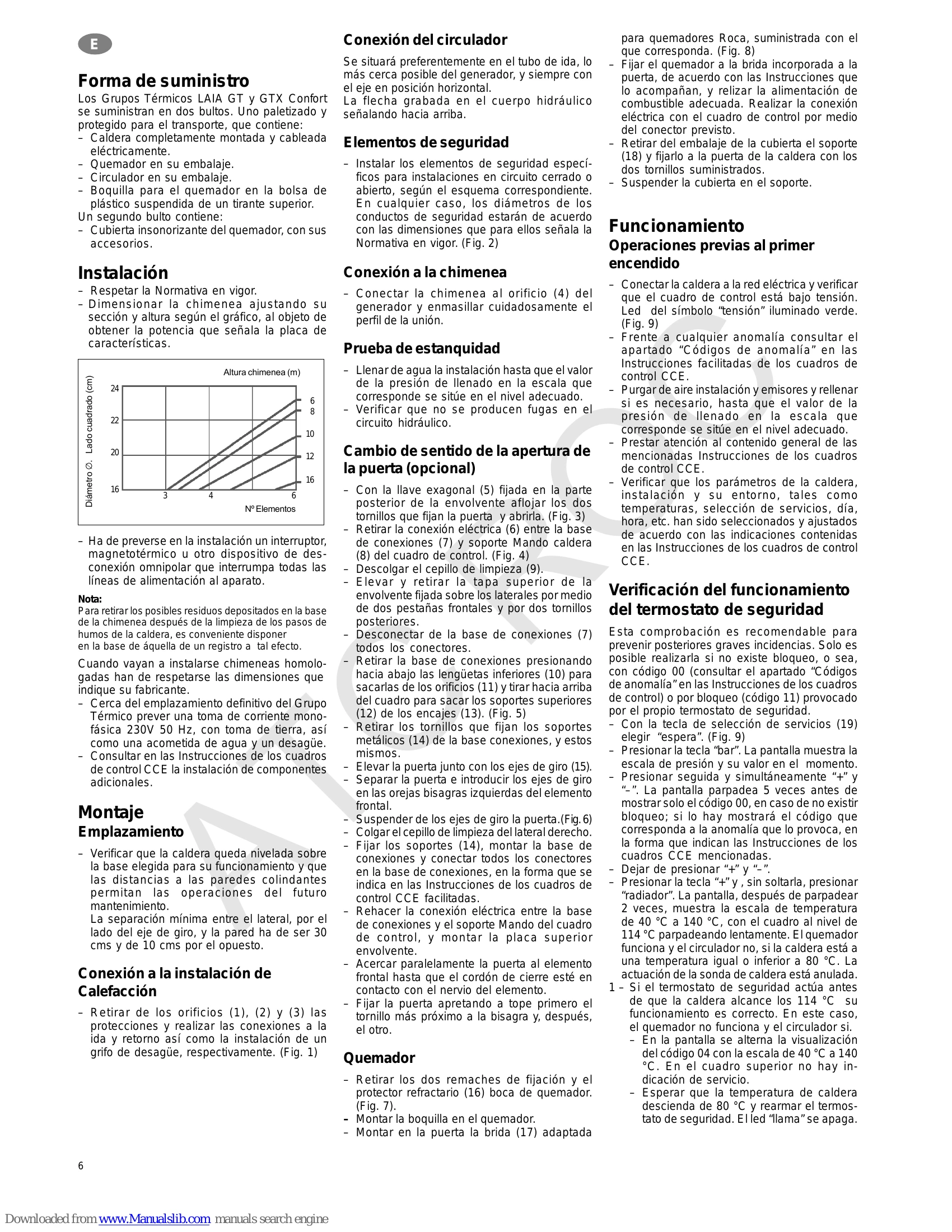 Installation Guide for LAIA GT Confort & GTX Confort