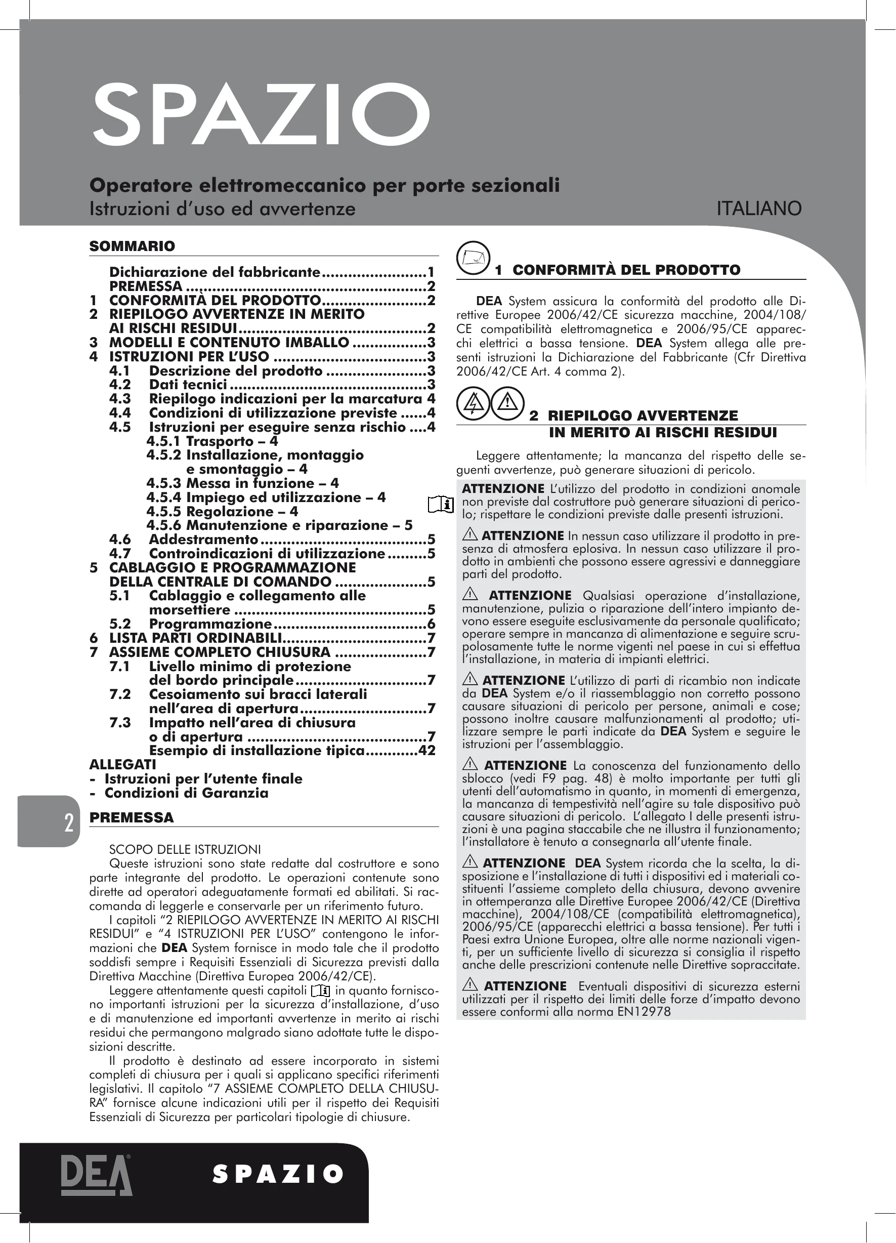 Manual for Spazio