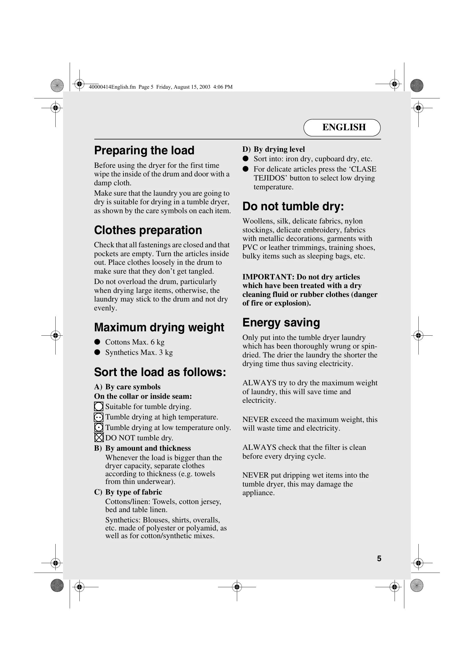 Manual for OHDV6