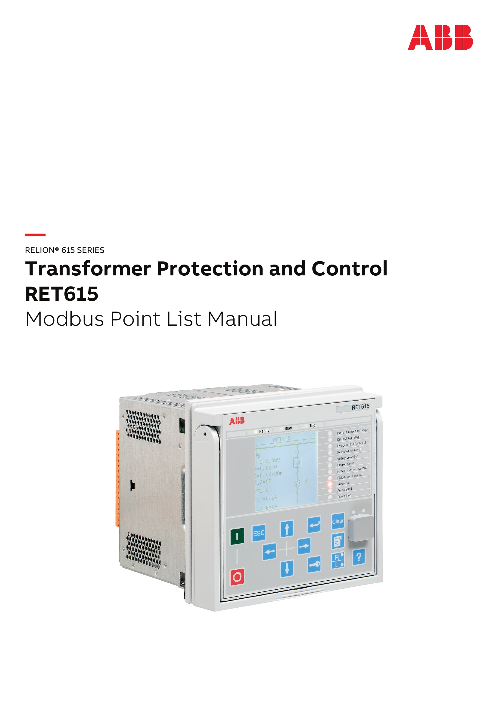 Manual for RET615