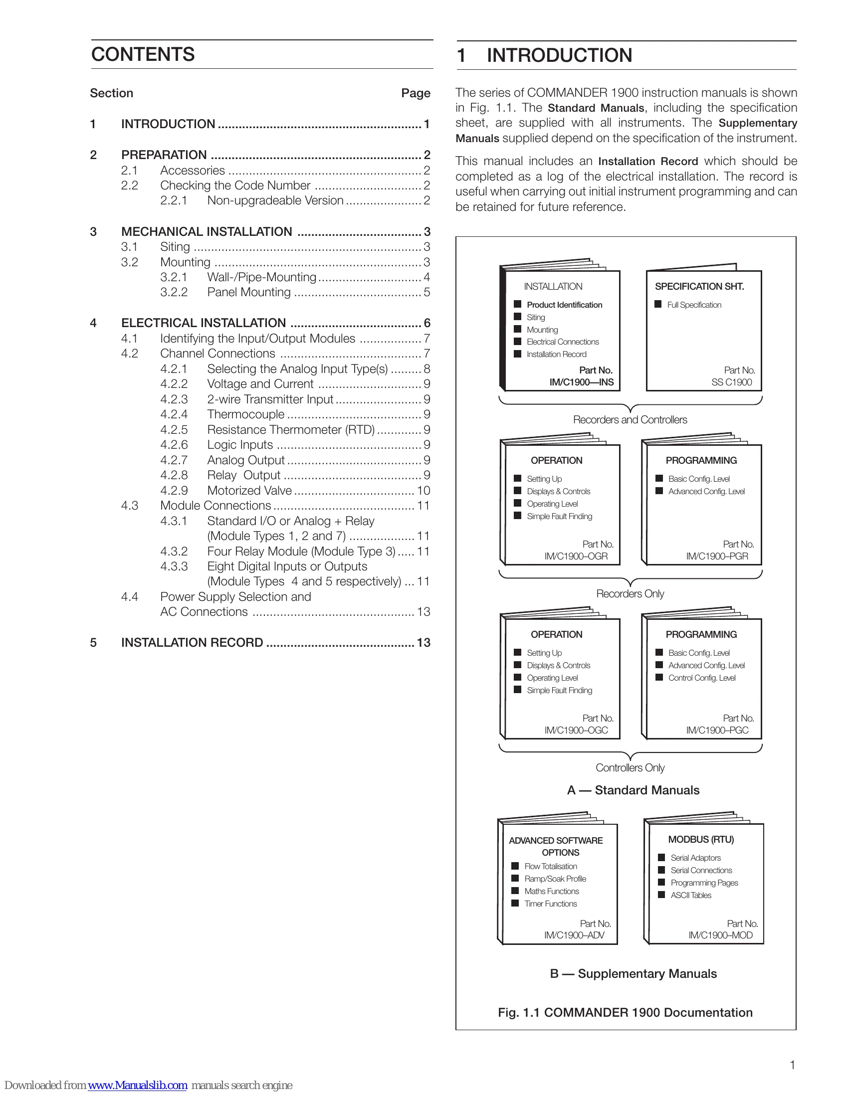 Installation Guide for C1900
