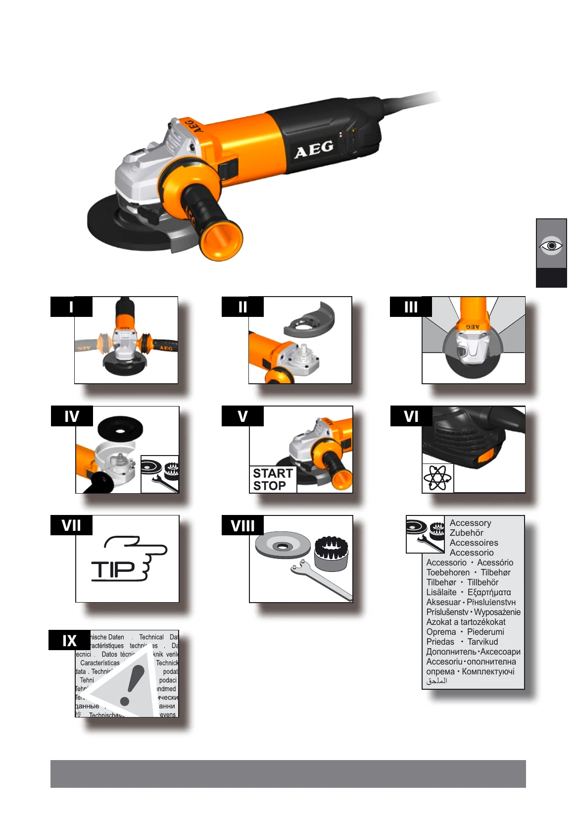 Manual for WS 10-115, WS 10-125, WS 12-115, WS 12-125, WS 13-125 XE