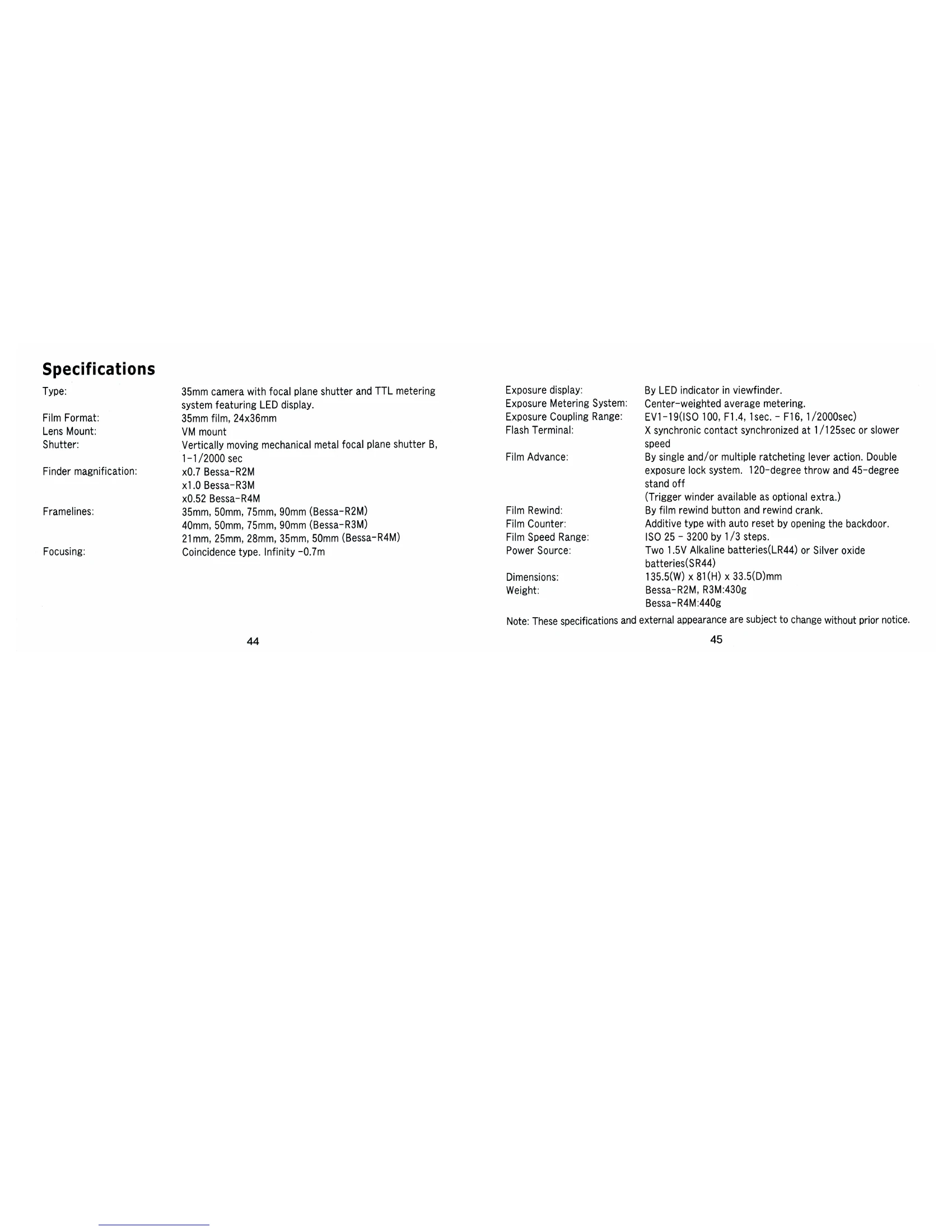 Manual for BESSA-R2M