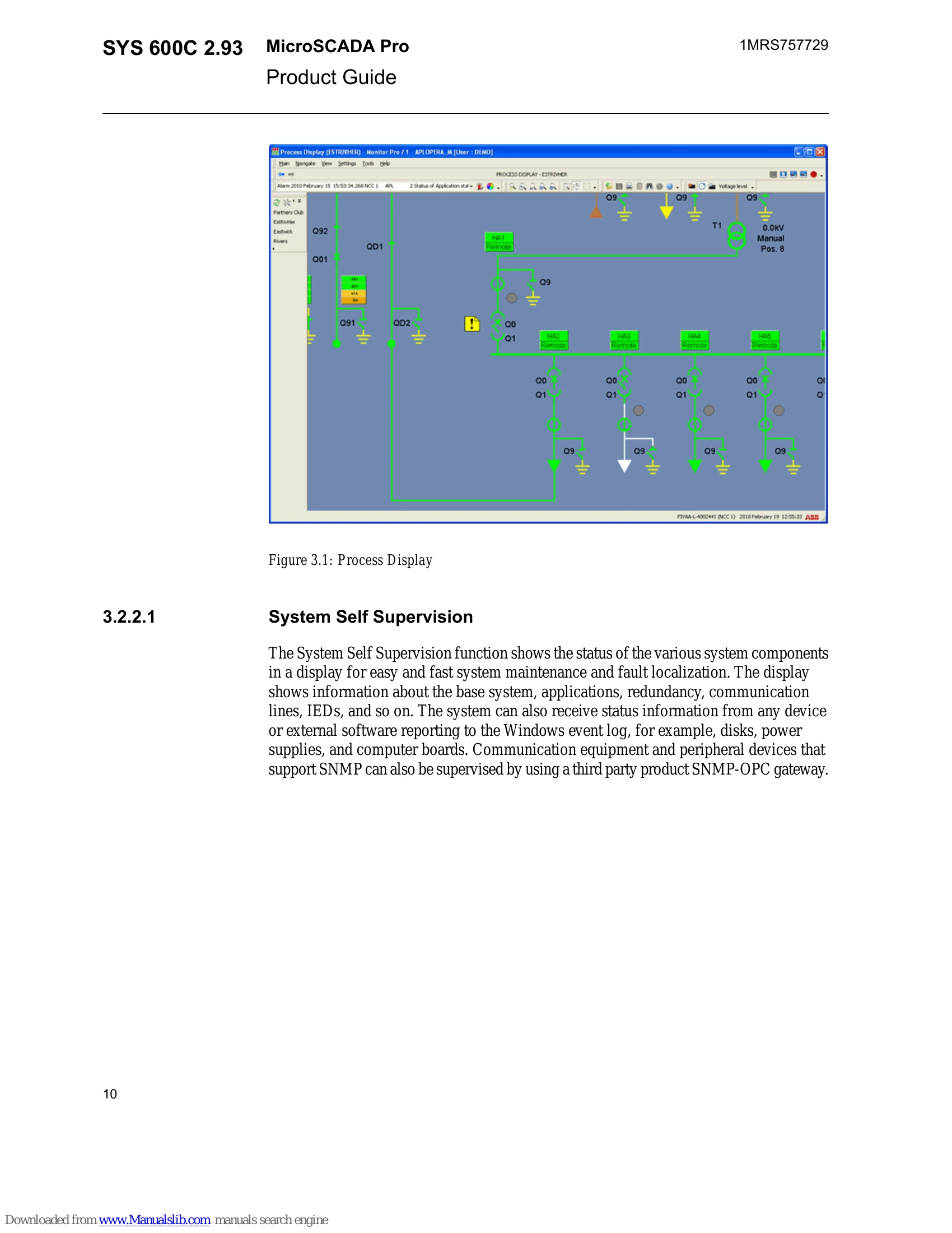 Manual for MicroSCADA Pro SYS 600C 2.93