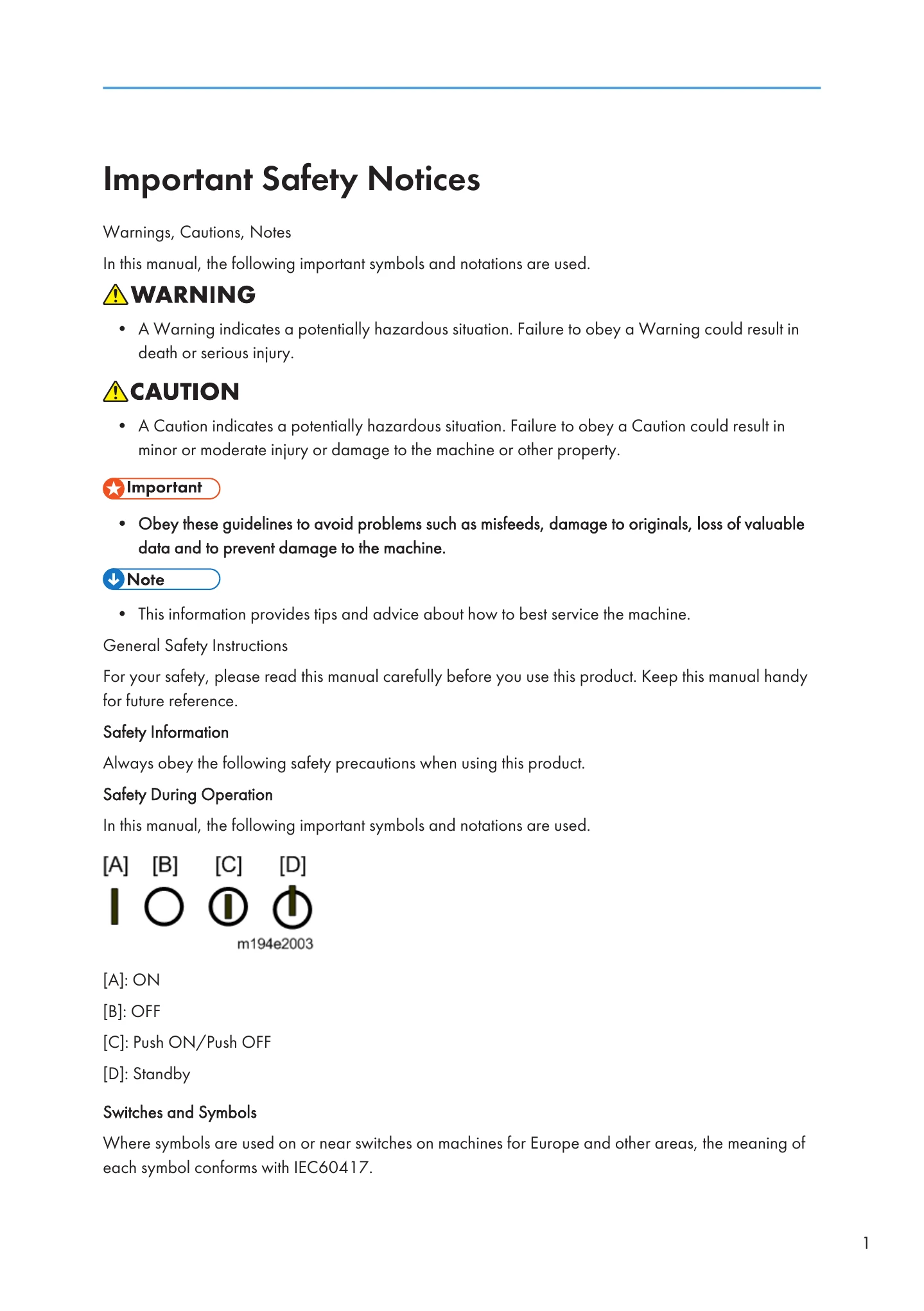 Manual for MP 305+