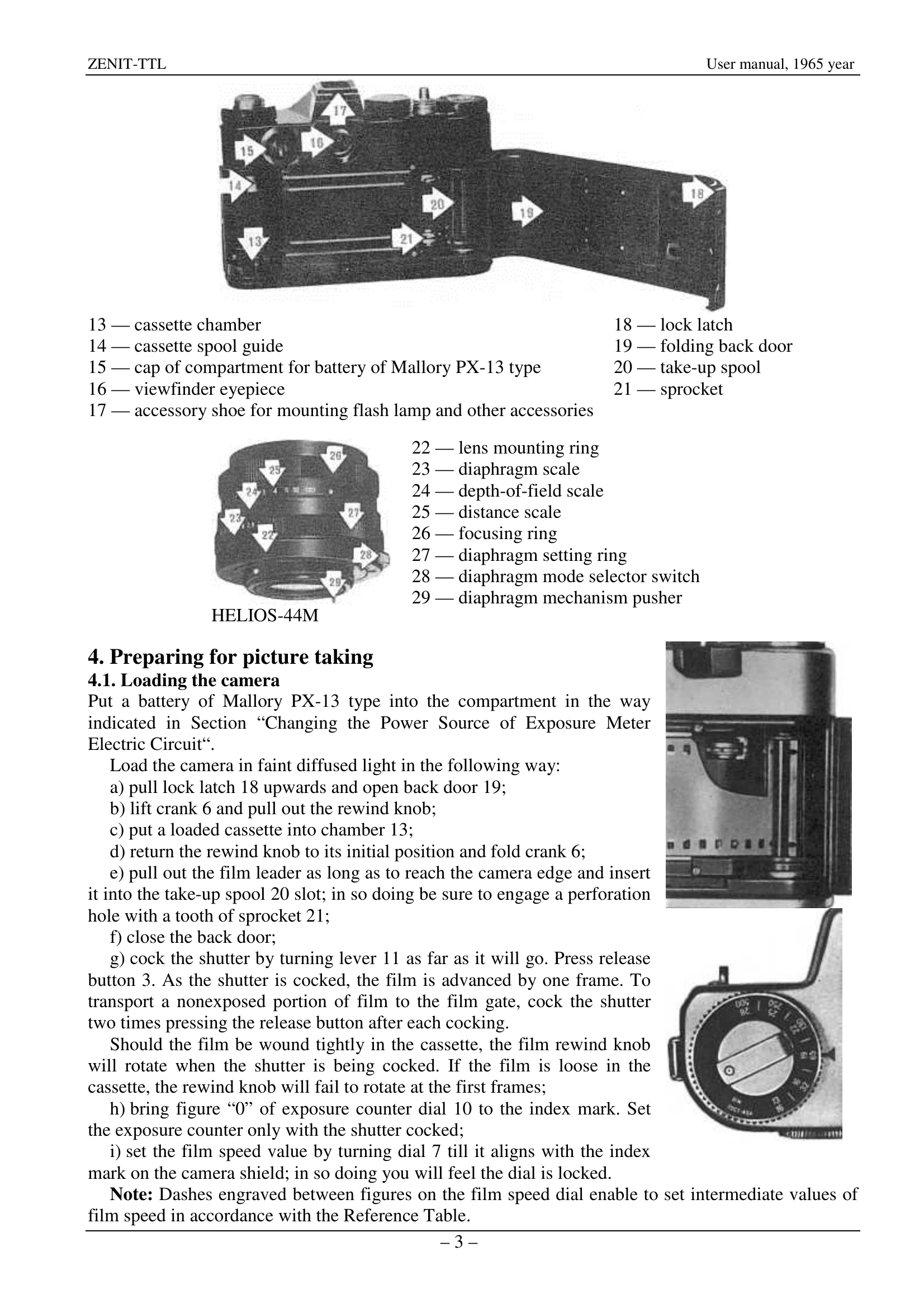Manual for ZENIT-TTL