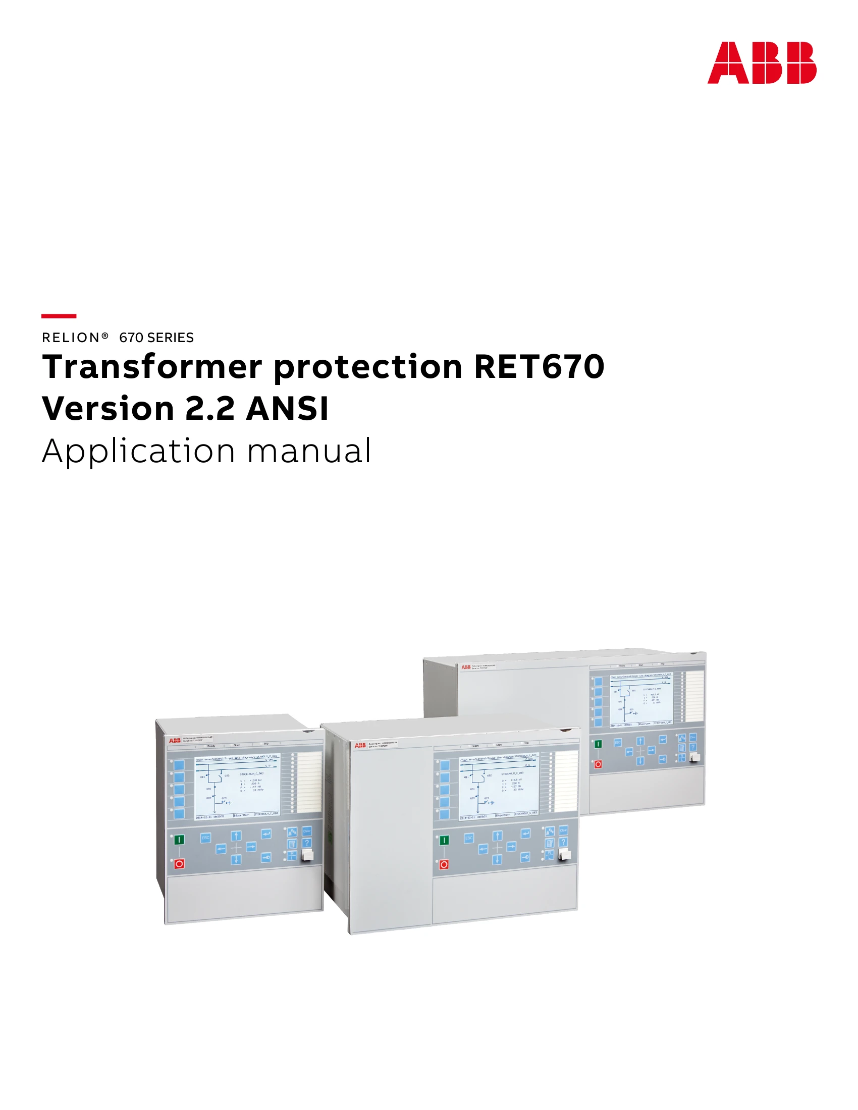 Manual for RET670