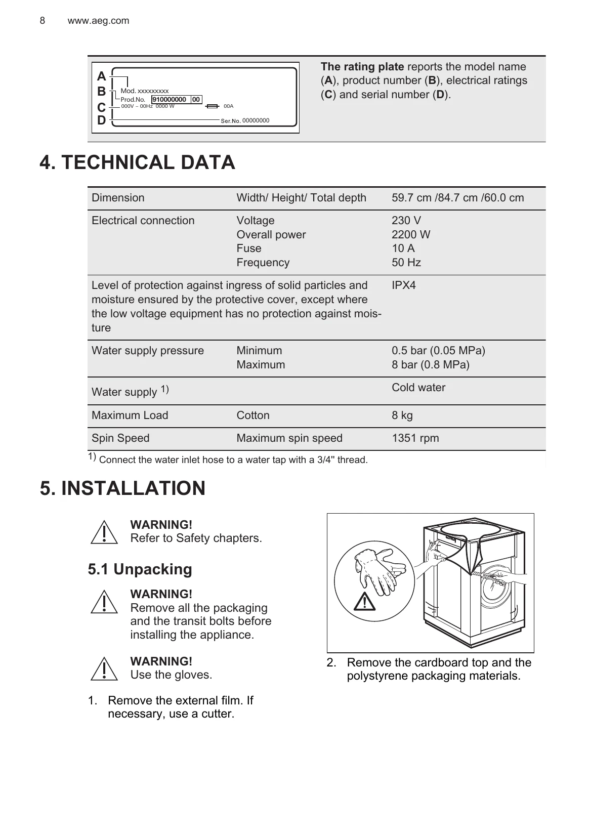Manual for L7FNE48SC