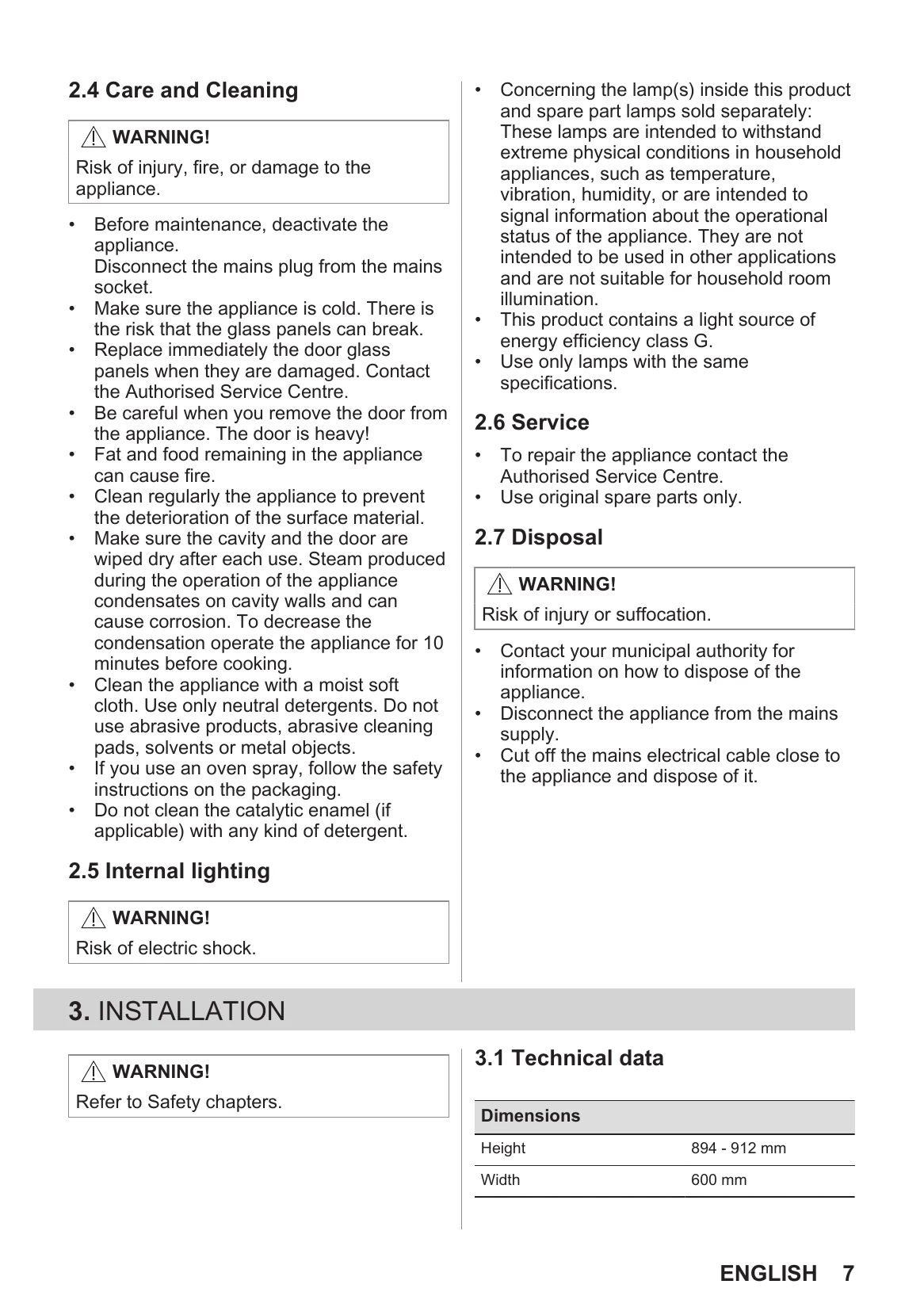 Manual for CIB6734ACM