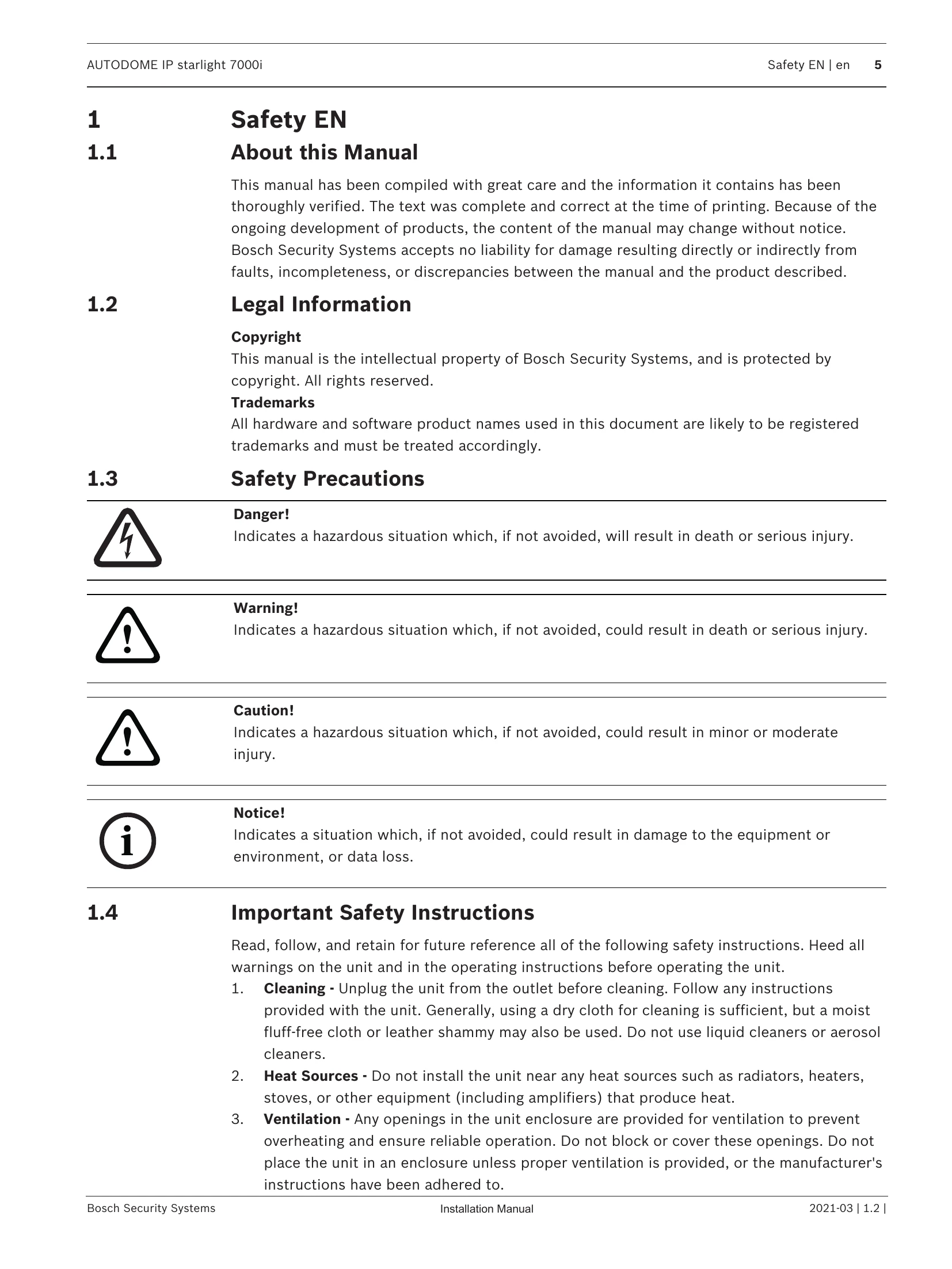 Installation Guide for AUTODOME IP starlight 7000i