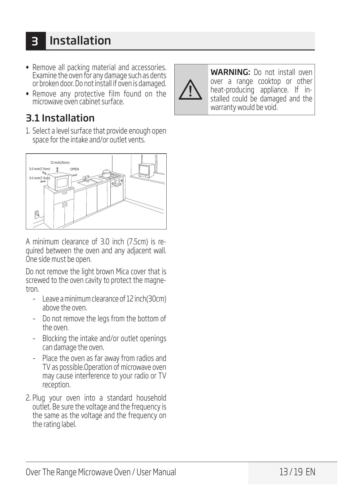 Manual for MWOTR 30100 SS