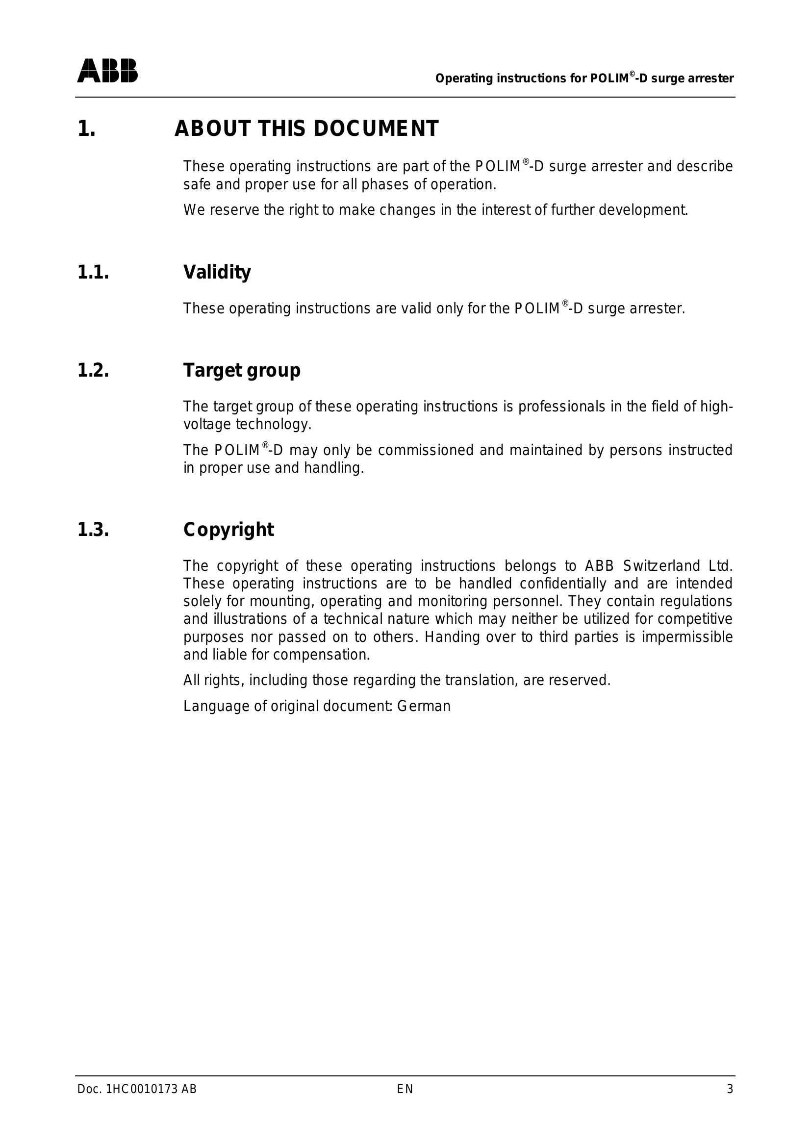 Manual for POLIM®-D