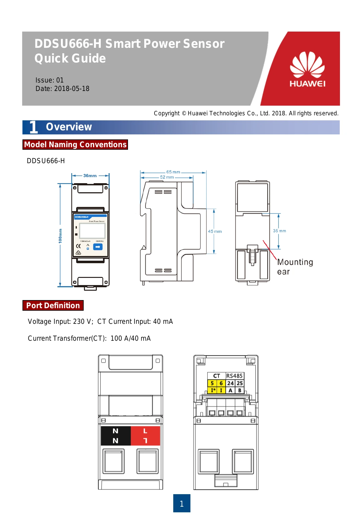 Quick Start Guide for DDSU666-H