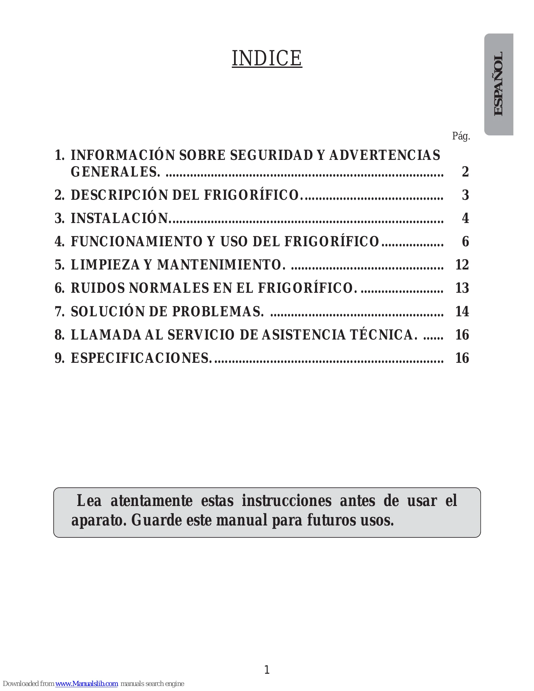 Manual para FAGOR